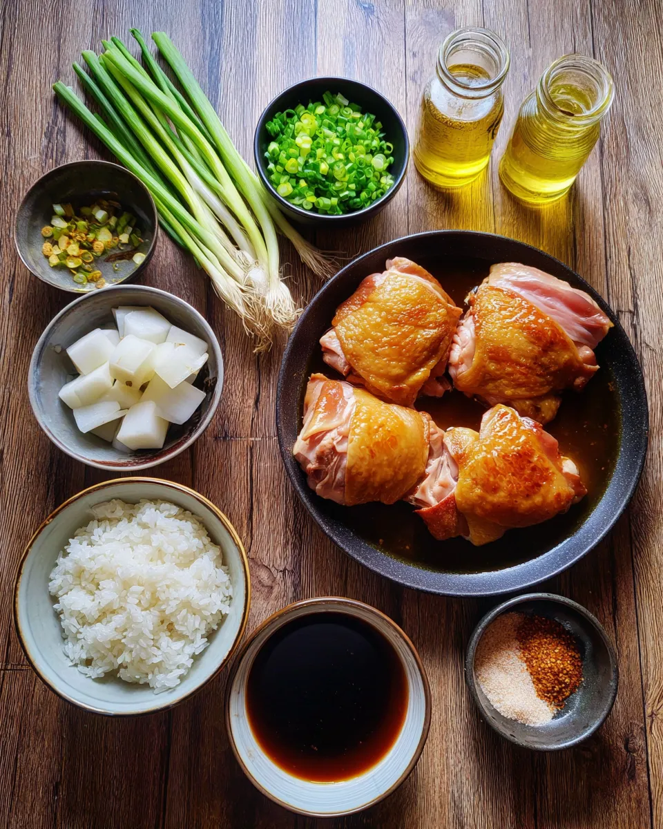 Ingredients for Irresistible Caramelised Soy Chicken Recipe