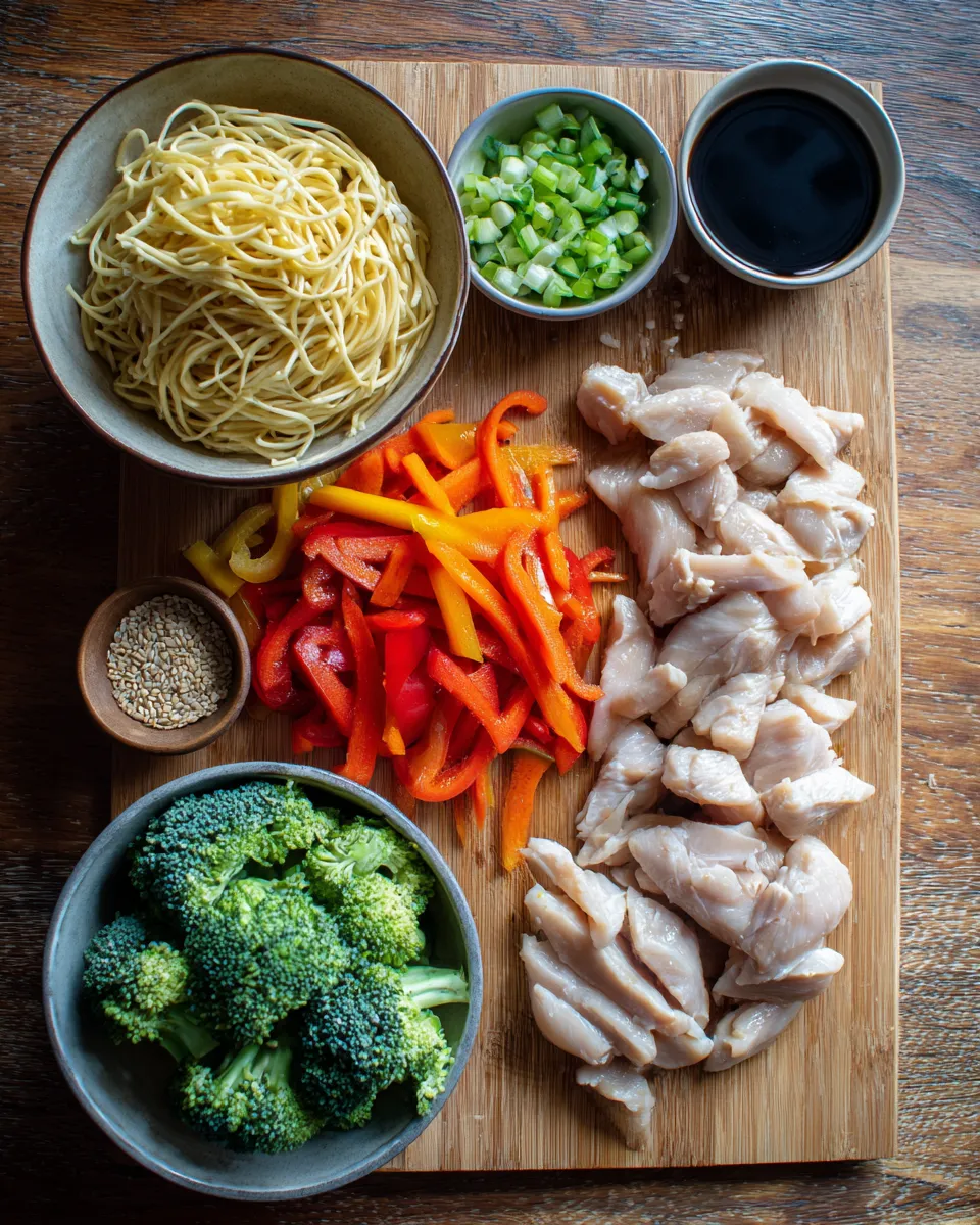 Ingredients for Irresistible Chicken Teriyaki Noodles: A Flavor Explosion