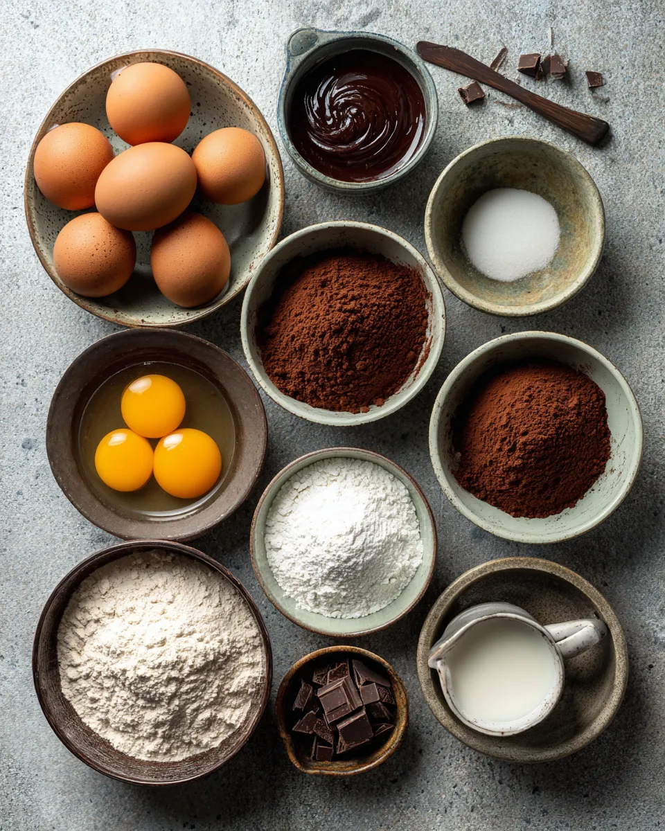 Ingredients for Indulge in Decadent Chocolate Fudge Cake