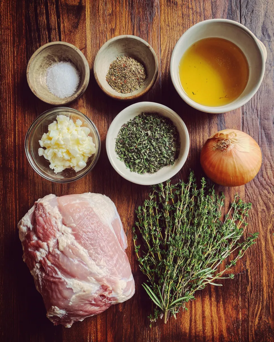 Ingredients for Crockpot Turkey Breast: Deliciously Juicy and Easy Recipe