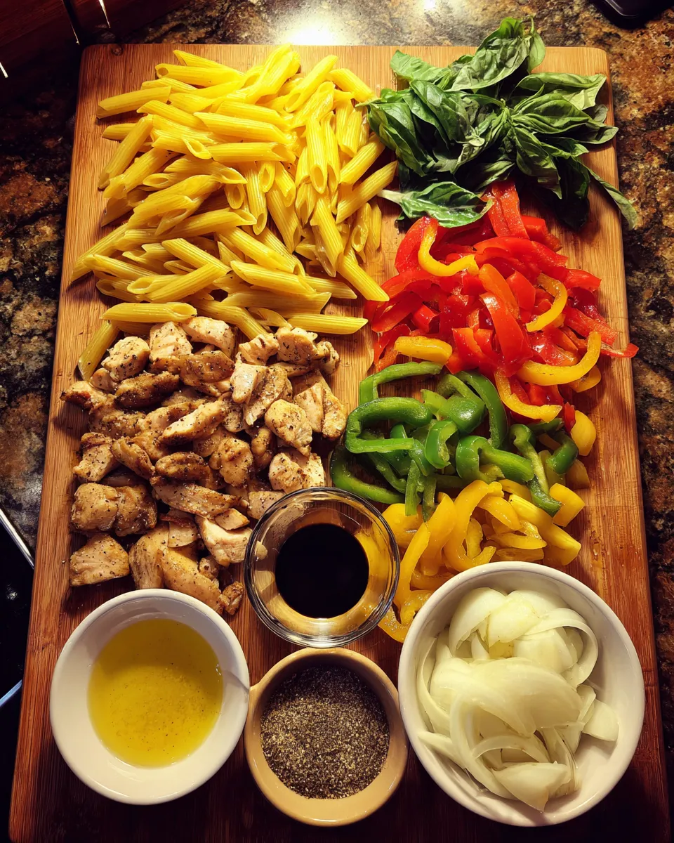 Ingredients for Irresistible Honey Pepper Chicken Panini Pasta: A Flavor Explosion
