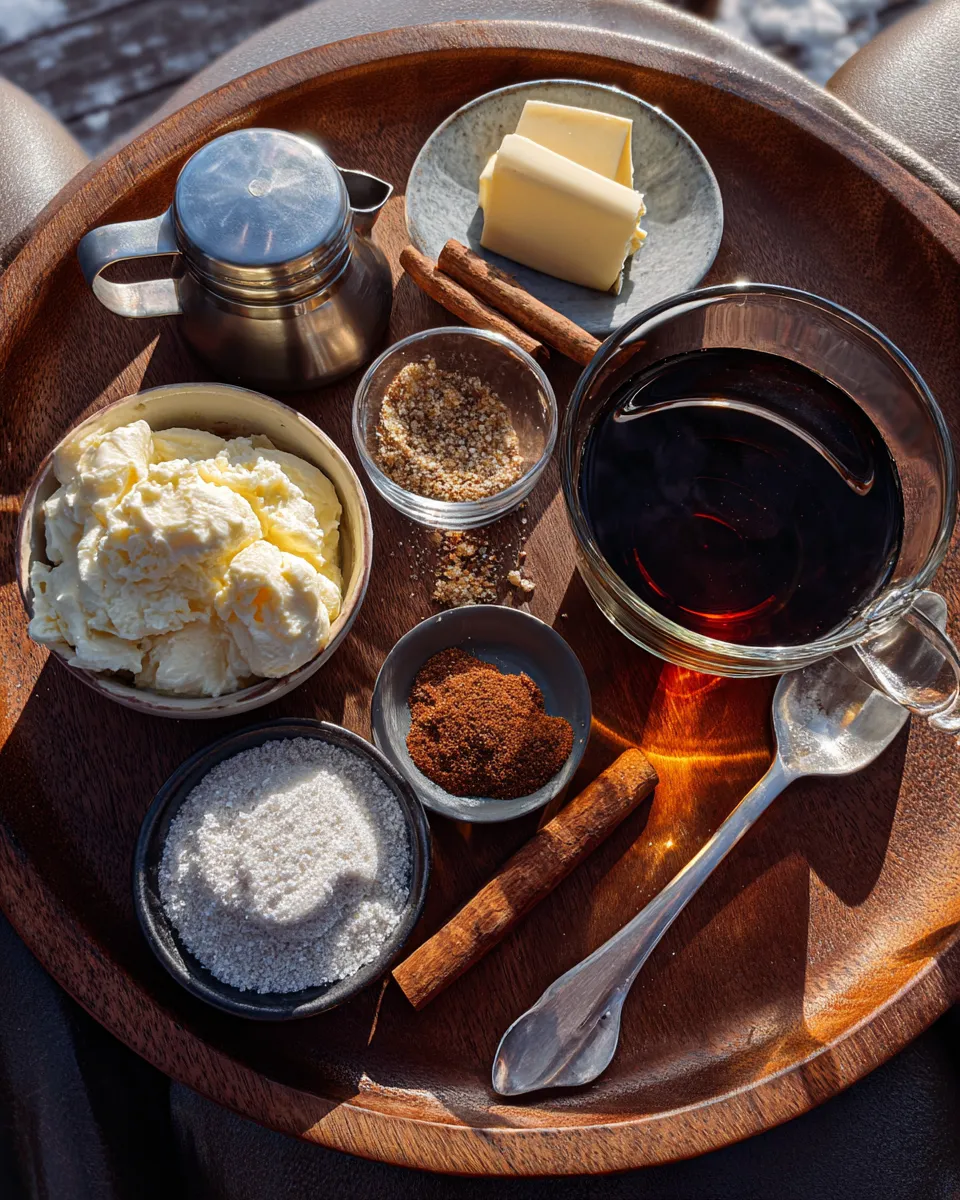 Ingredients for Sizzling Hot Buttered Rum Cocktail: A Luxurious Winter Treat
