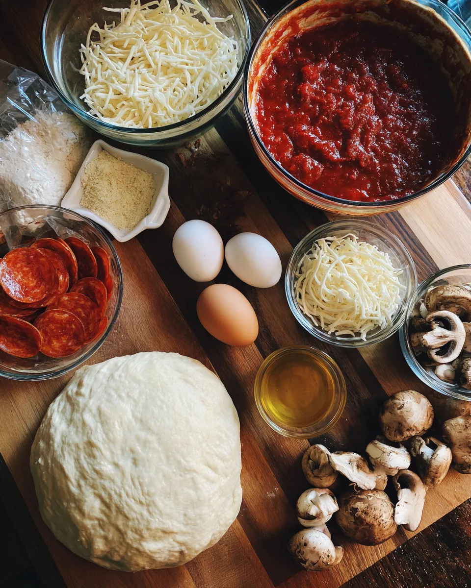 Ingredients for Irresistible Perfect Pizza Pot Pie Recipe