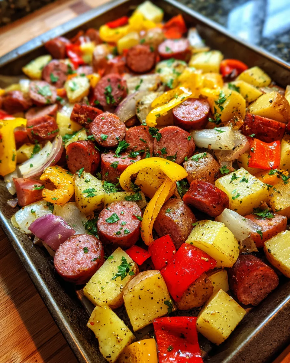 Ingredients for Sizzling Smoked Sausage and Potato Bake: A Flavor Explosion