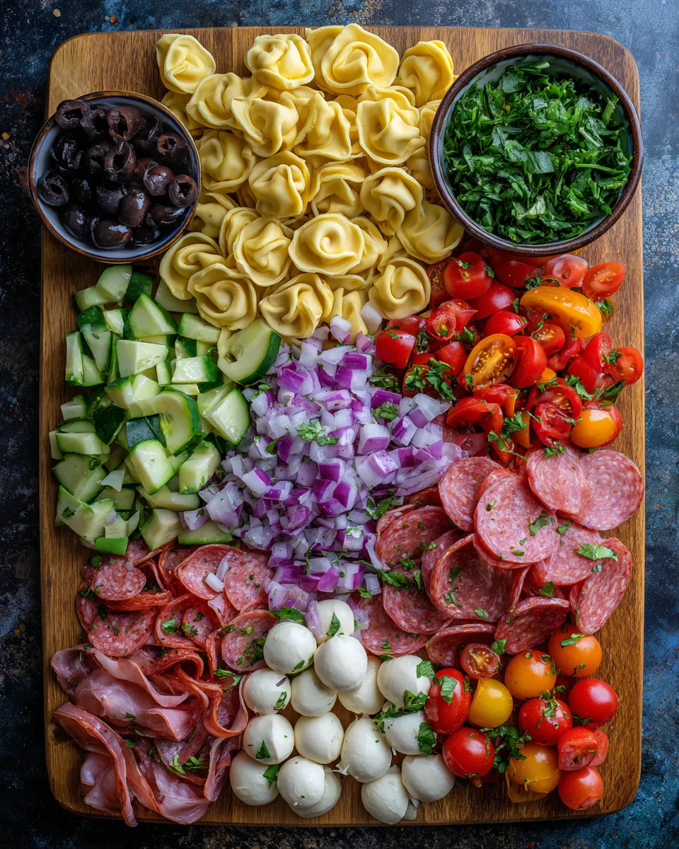 Ingredients for Delicious Grinder Tortellini Salad: A Flavor Explosion in Every Bite