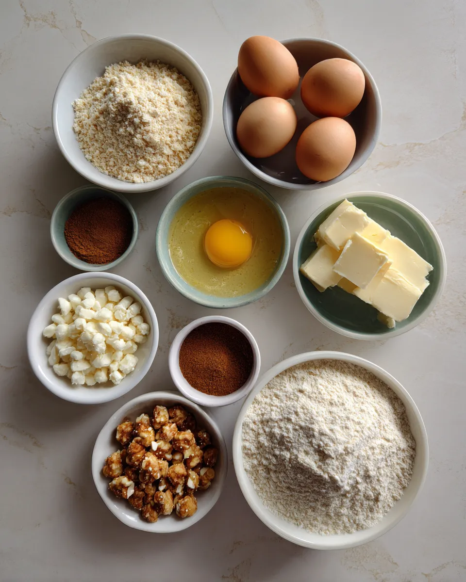 Ingredients for Irresistible Cinnamon Sugar Pretzel Crust Bars: A Sweet and Salty Delight