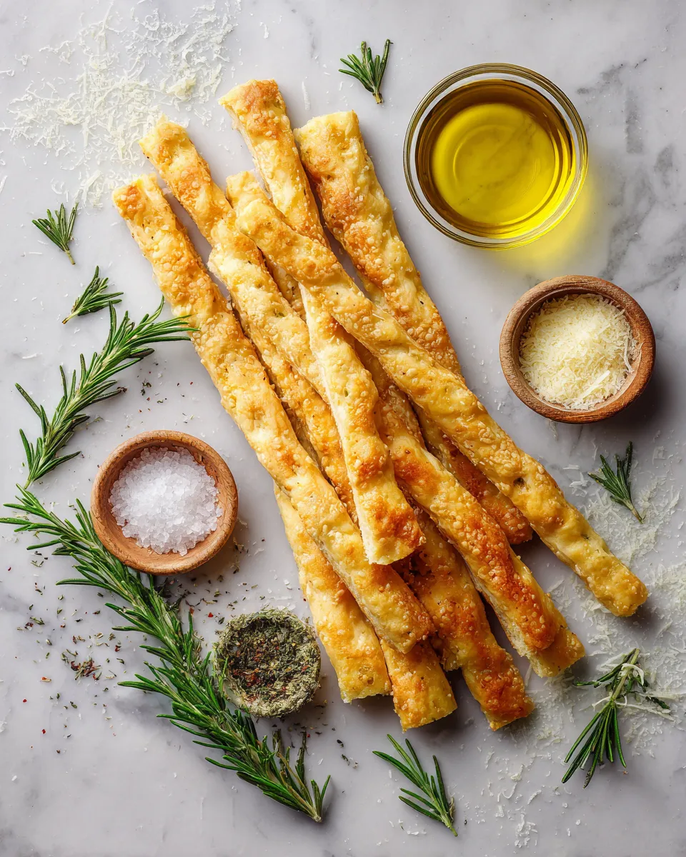 Ingredients for Irresistibly Crispy Parmesan Focaccia Sticks