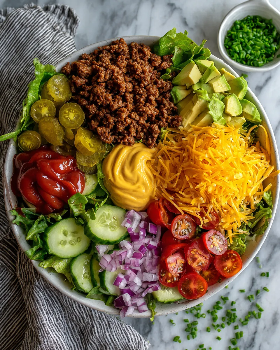 Ingredients for Power Up Your Meals with High-Protein Cheeseburger Bowls