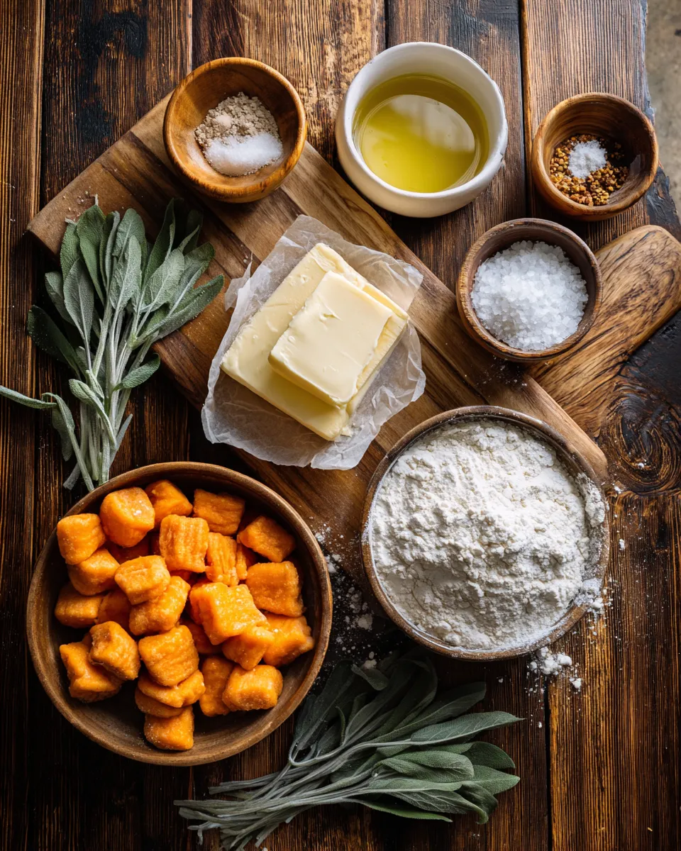 Ingredients for Indulgent Honey Butter Sweet Potato Gnocchi: A Decadent Delight