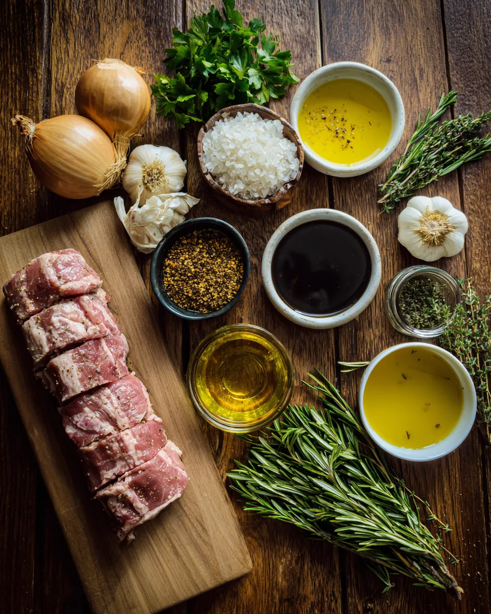 Ingredients for Irresistible Maple Dijon Glazed Pork Tenderloin: A Mouthwatering Delight