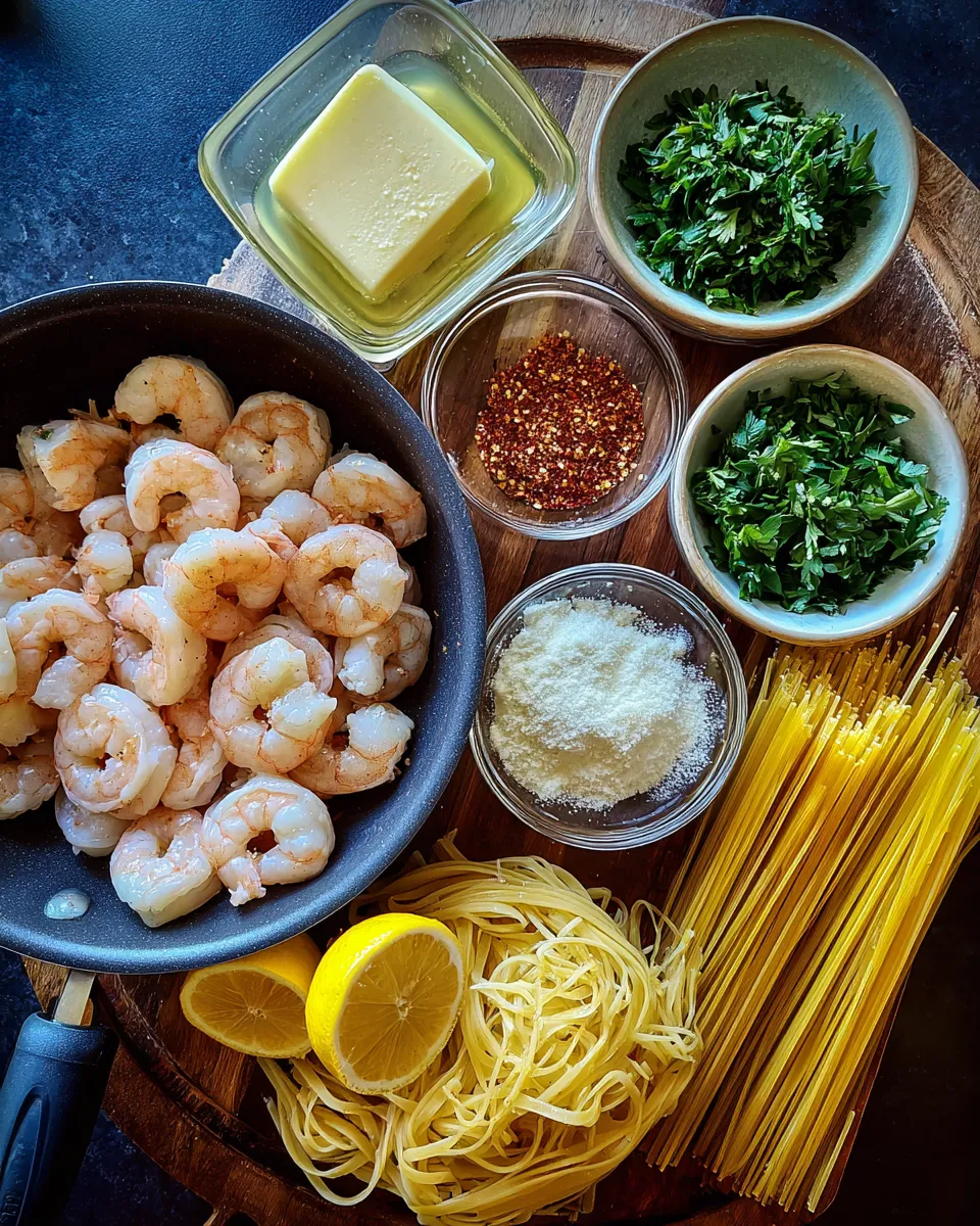 Ingredients for One Pan Shrimp Scampi: Effortless Elegance in a Skillet