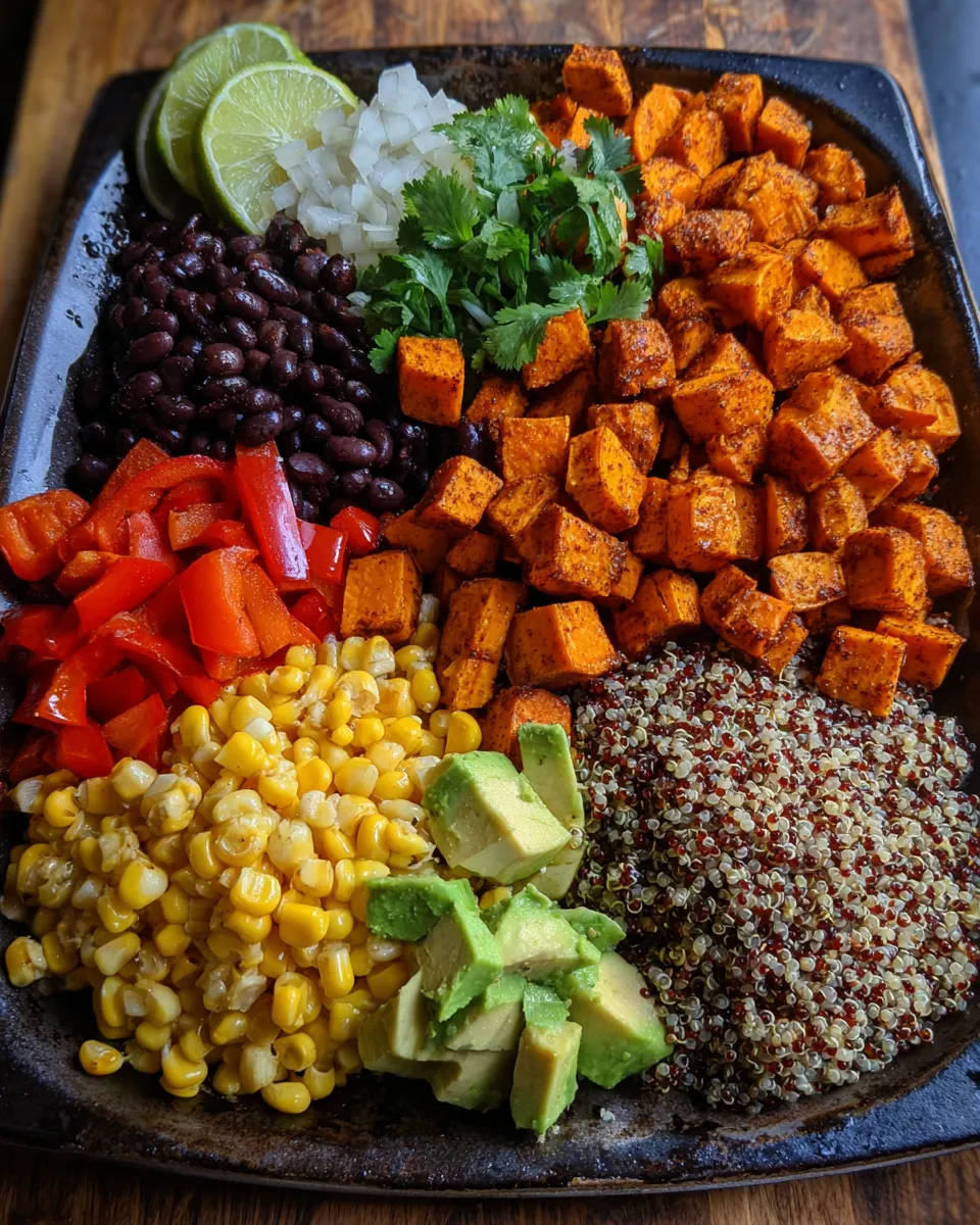 Ingredients for Deliciously Nutritious: Roasted Sweet Potato Quinoa Salad
