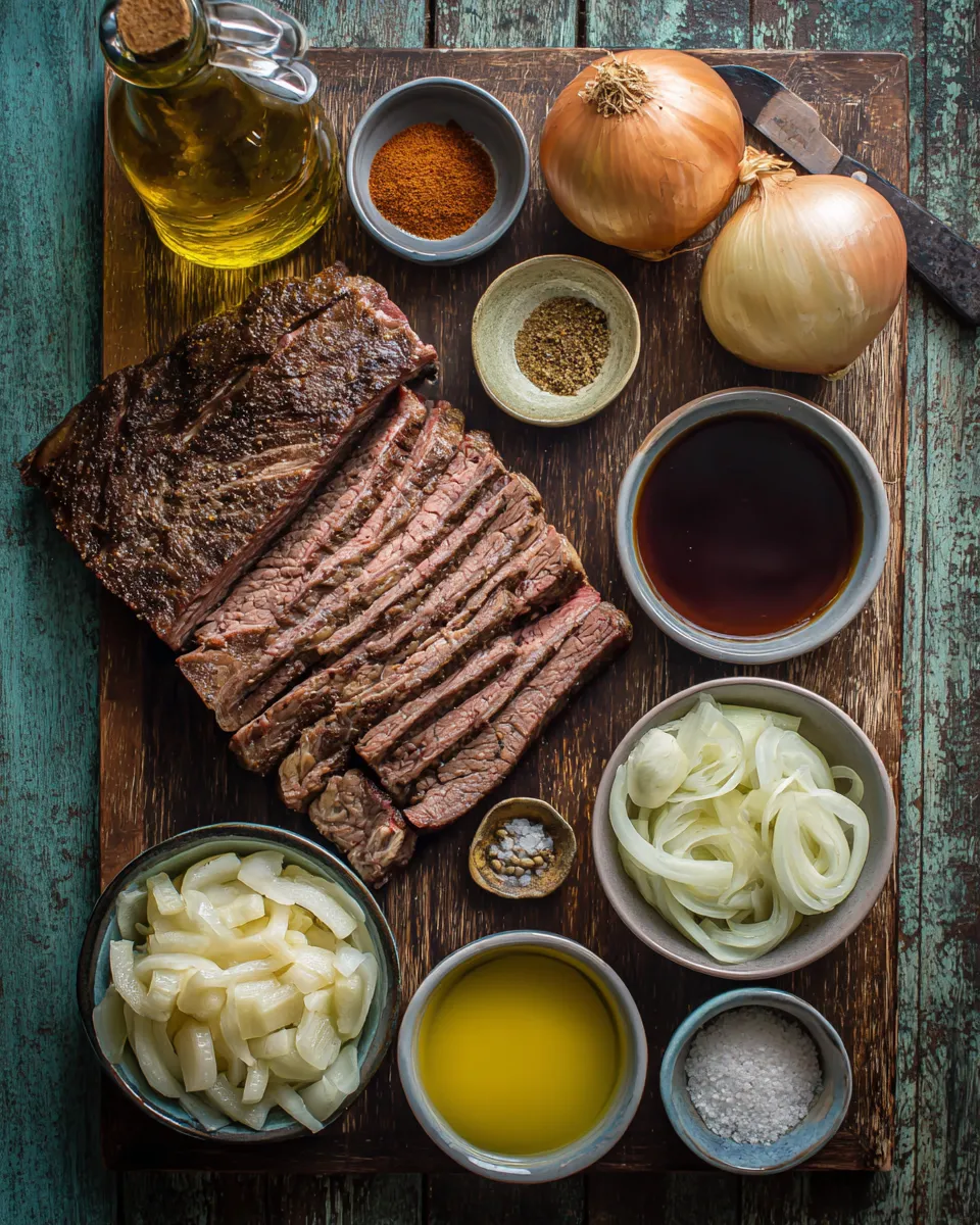 Ingredients for Tender Beef Bliss: Slow Cooker Brisket Recipe for Succulent Meat