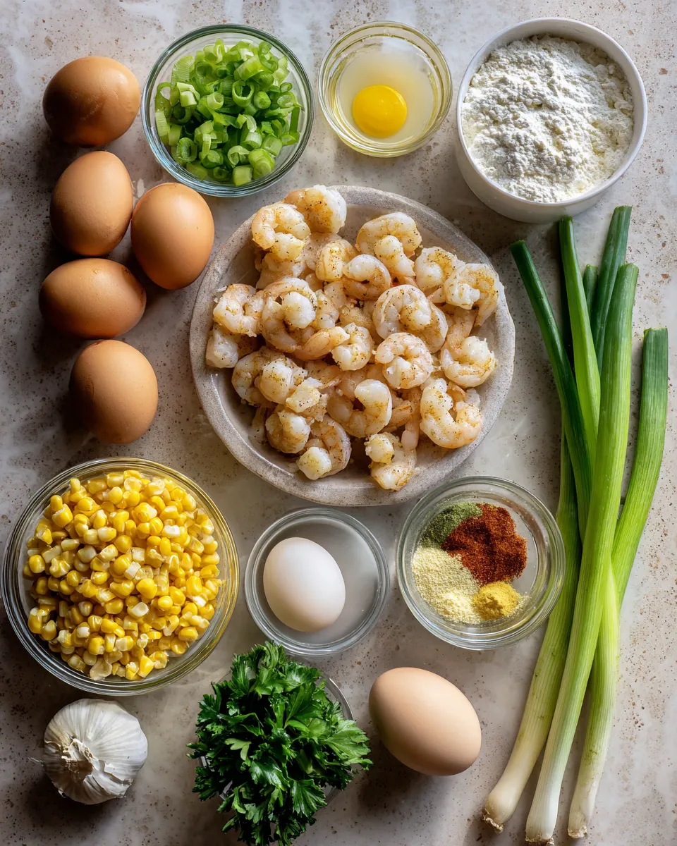 Ingredients for Delicious Southern Shrimp and Corn Fritters: A Flavor Explosion