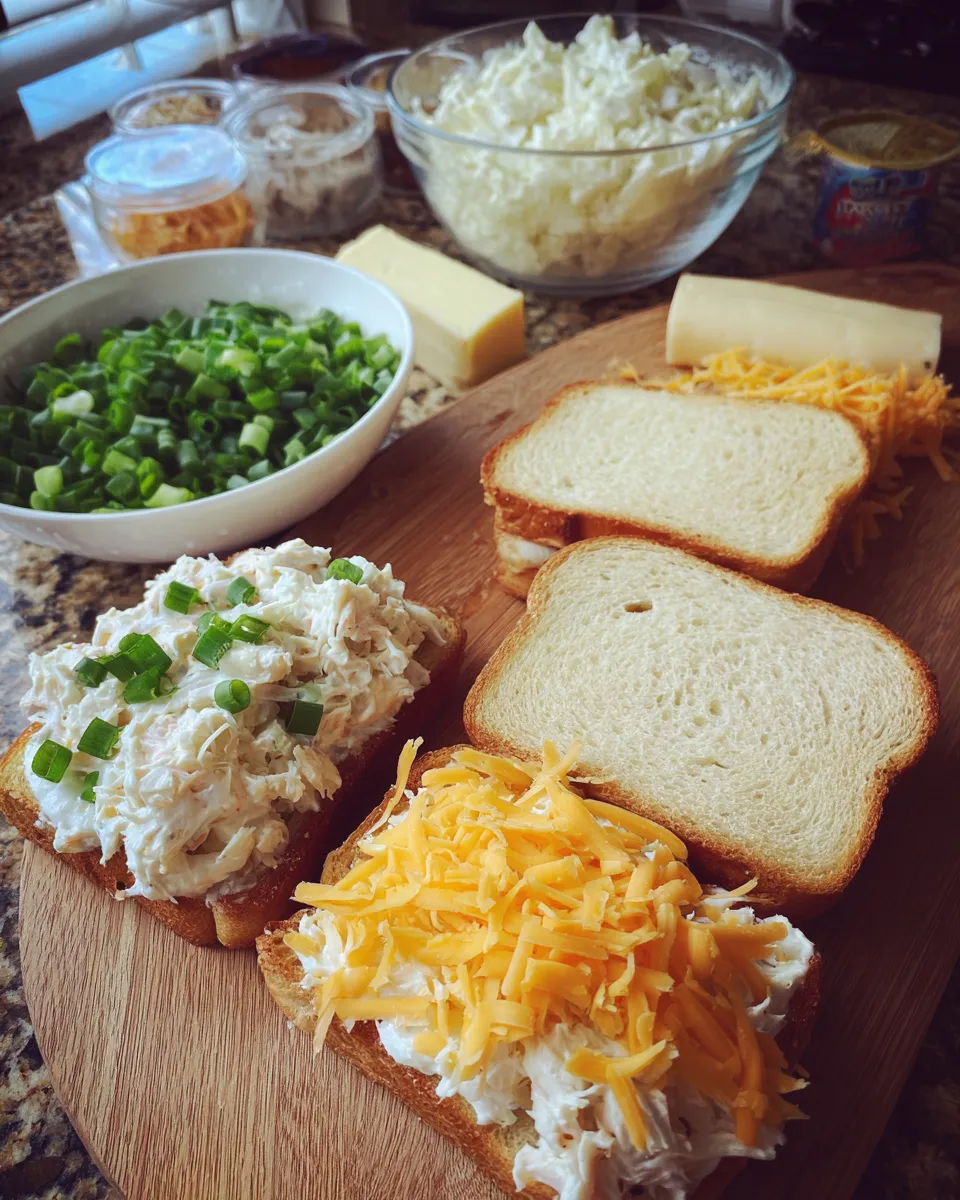 Ingredients for Irresistible Crab Rangoon Grilled Cheese Sandwiches