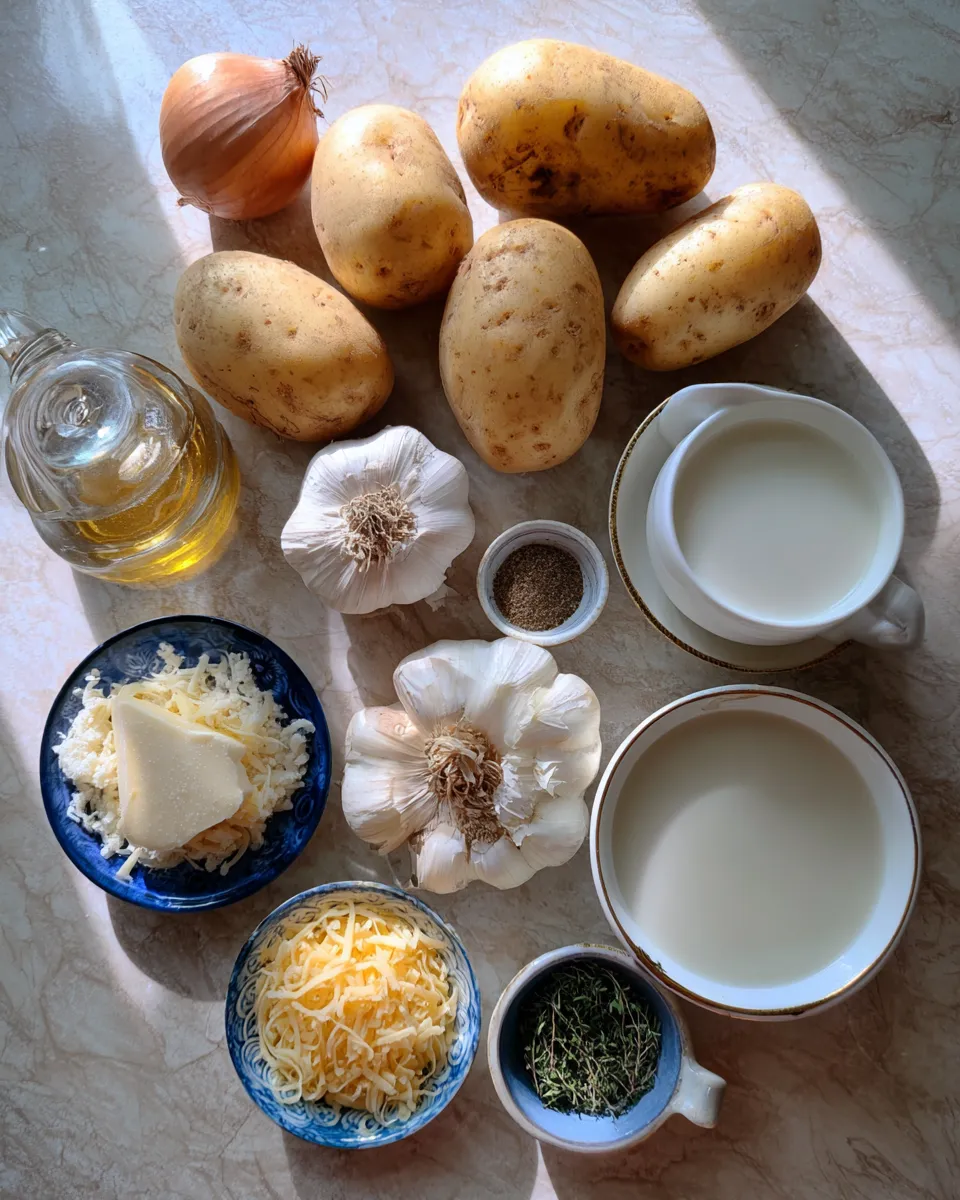 Ingredients for Revive Your Senses with Hangover Cure Garlic Potato Soup