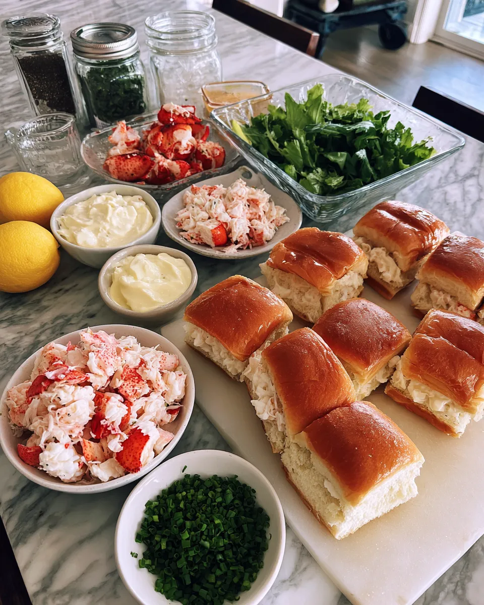 Ingredients for Savor the Succulent: Lobster Roll Sliders with Zesty Lemon Aioli
