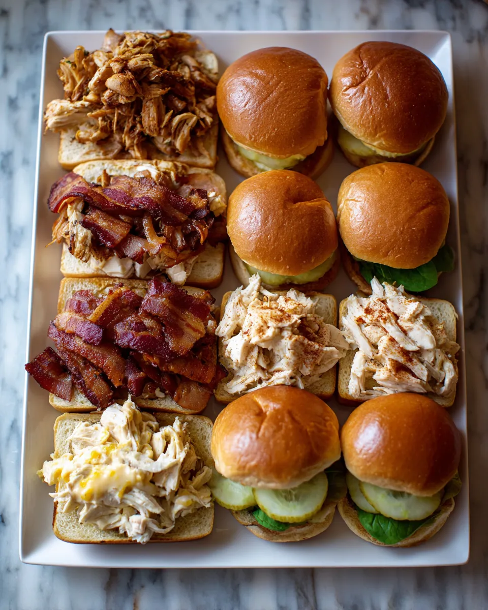 Ingredients for Irresistible Maple Chicken Bacon Sliders