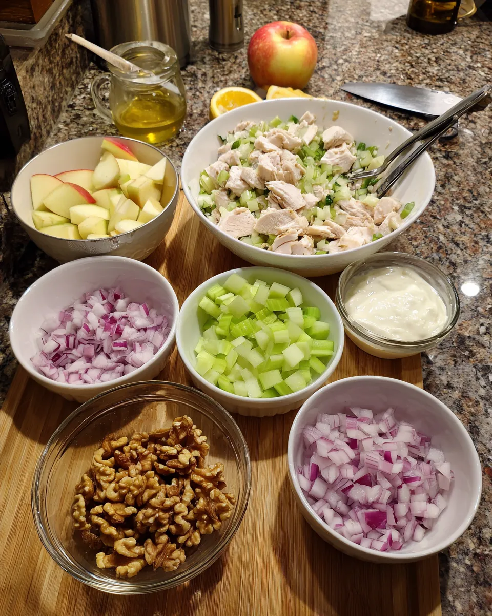 Ingredients for Mouthwatering Apple Chicken Salad: A Refreshing Twist on a Classic Dish