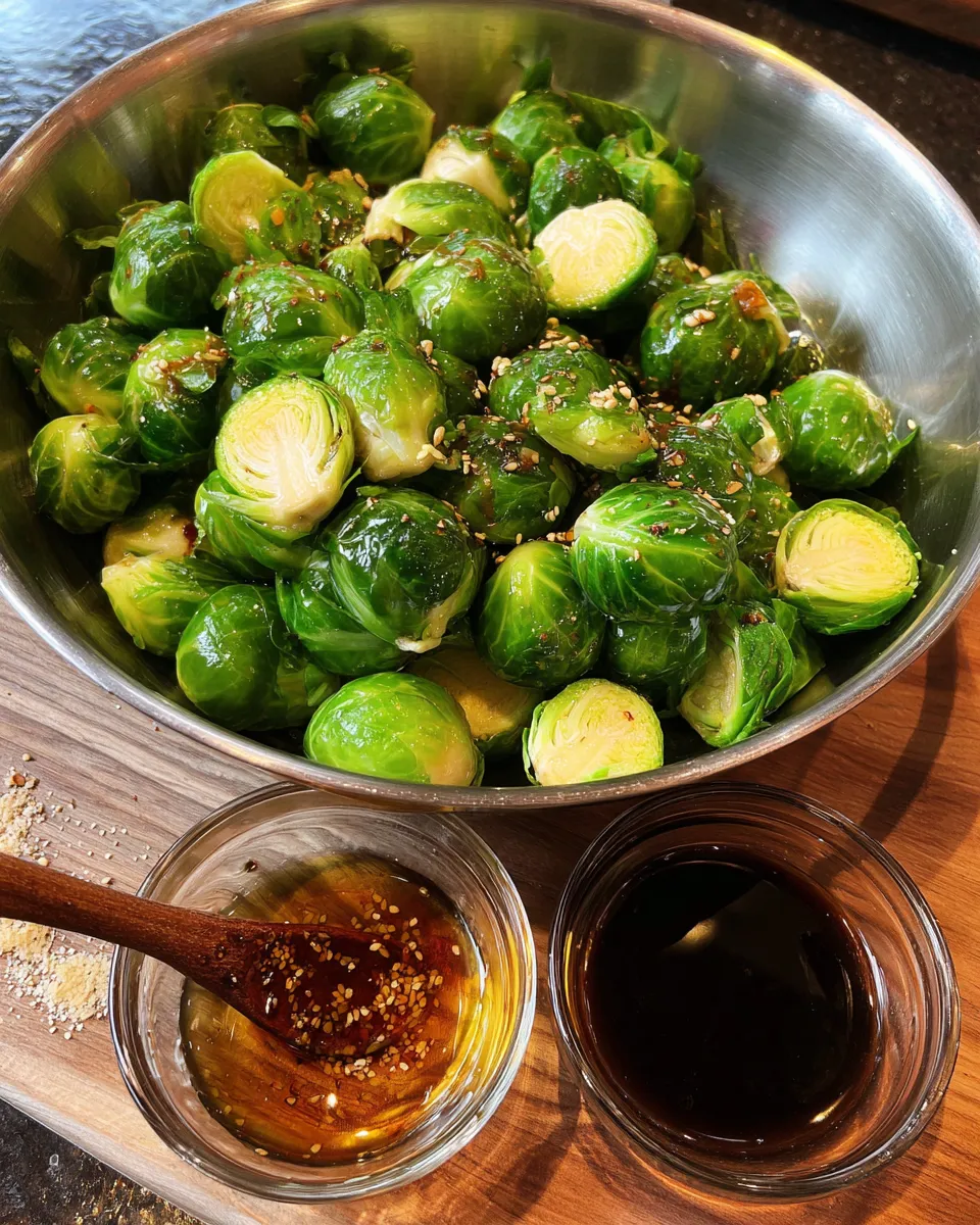 Ingredients for Irresistible Balsamic Glazed Brussels Sprouts: A Flavor Explosion