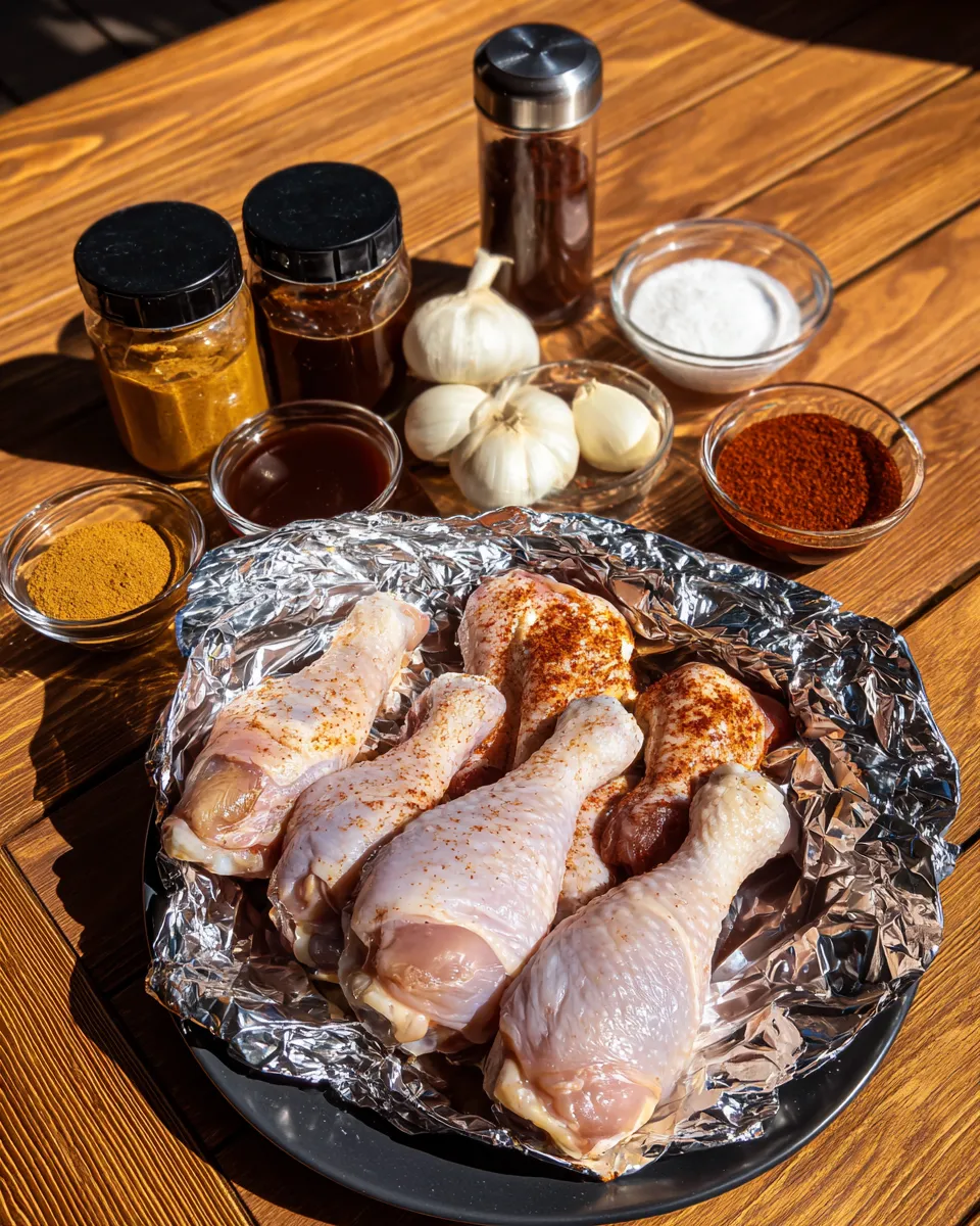 Ingredients for Irresistible Brown Sugar Smoky BBQ Chicken Legs