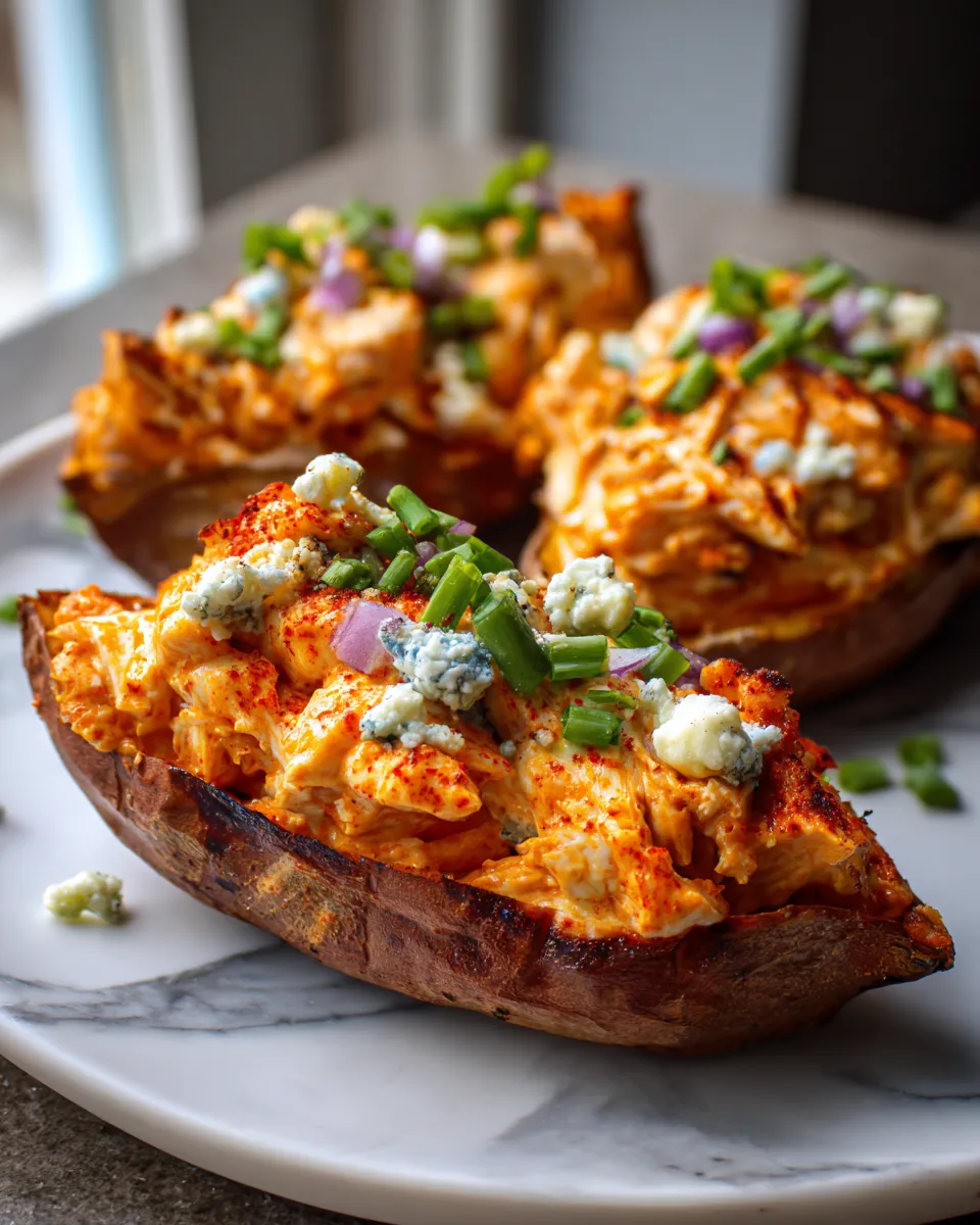 Ingredients for Spicy Buffalo Chicken Stuffed Sweet Potatoes: A Flavor Explosion