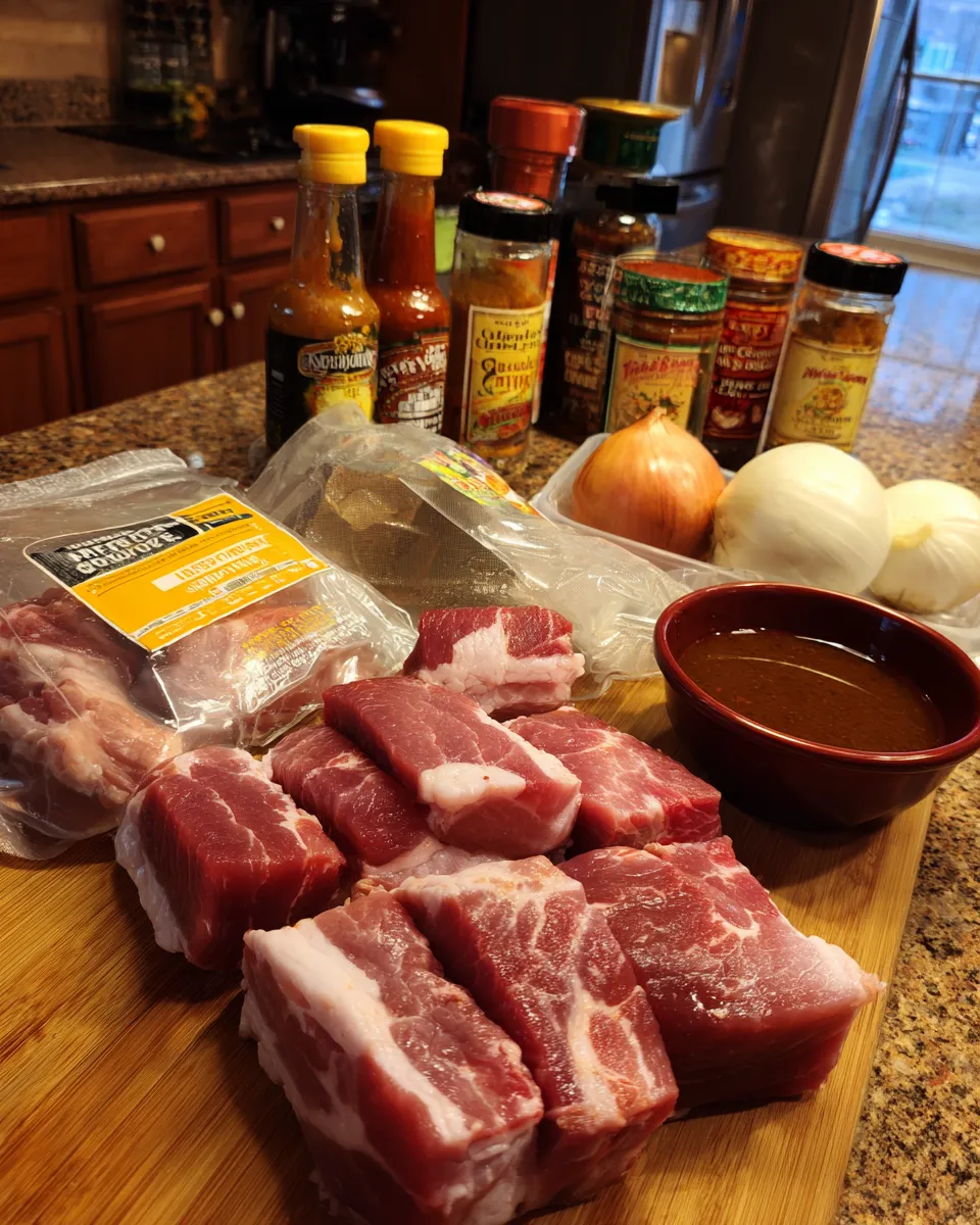 Ingredients for Irresistible Chipotle Honey Pulled Pork Tacos