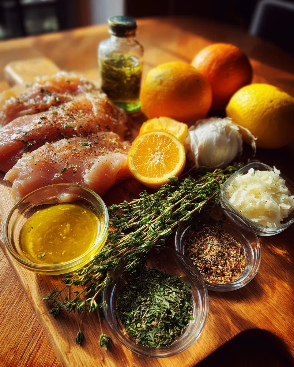 Ingredients for Power Up Your Palate with Zesty Citrus Herb Grilled Chicken Breasts