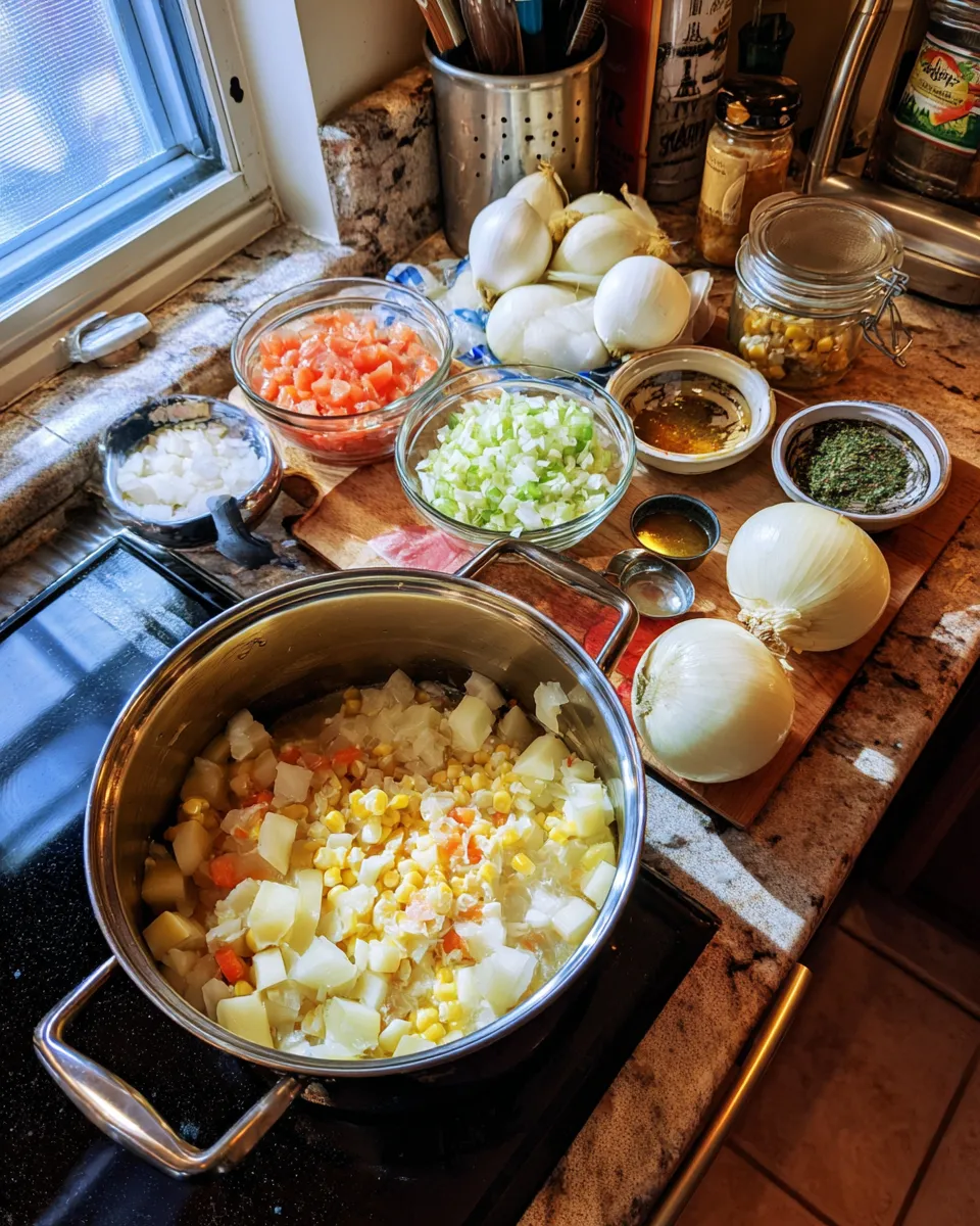 Ingredients for Creamy Crab and Corn Chowder: Indulge in Decadent Seafood Delight