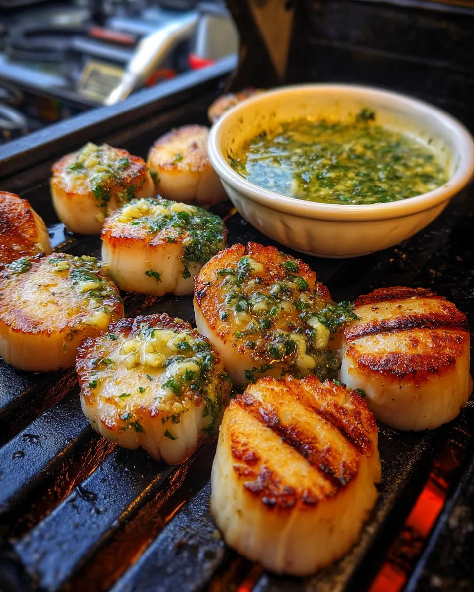 Ingredients for Sizzling Grilled Scallops: Indulge in Garlic Herb Butter Bliss