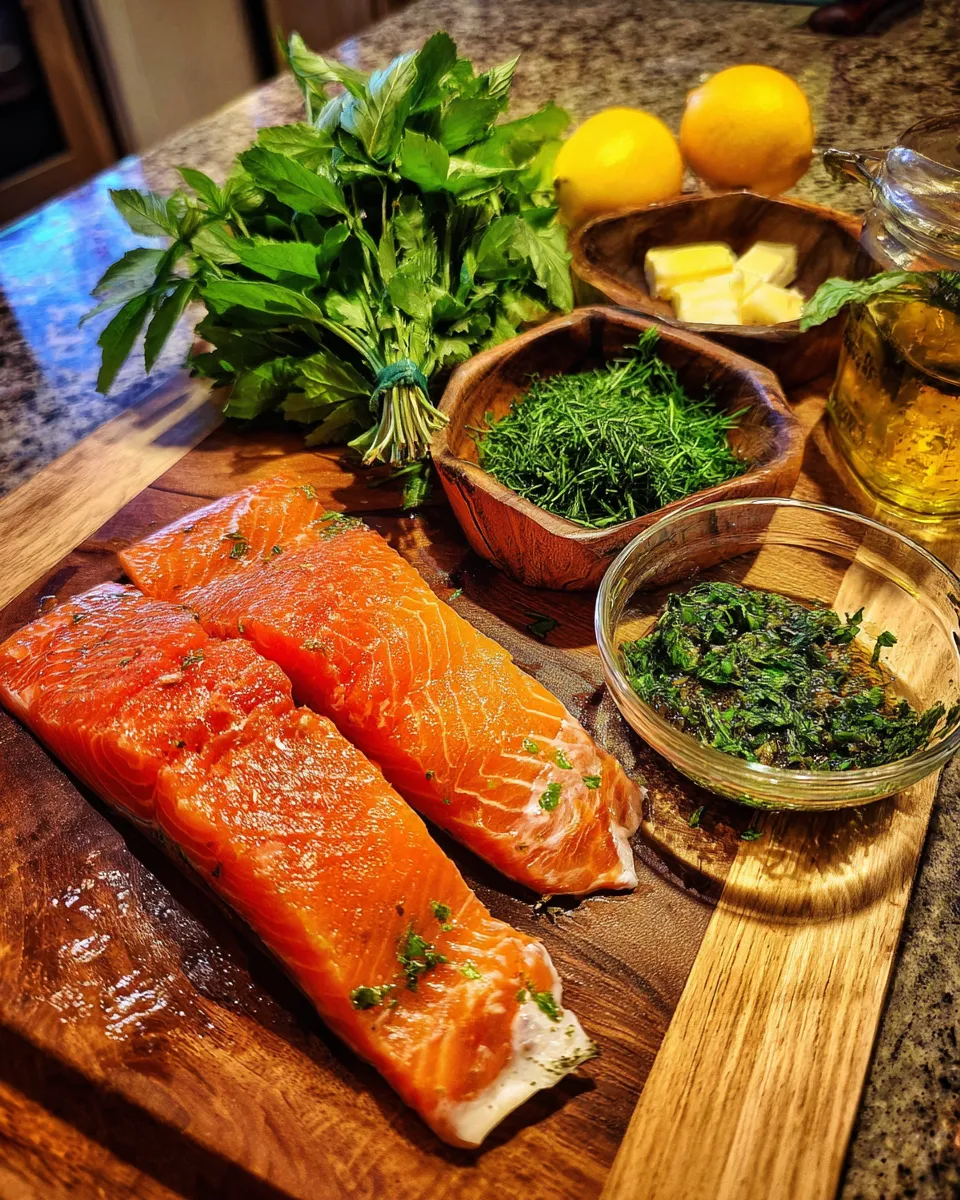 Ingredients for Irresistible Herb-Crusted Trout with Citrus Butter
