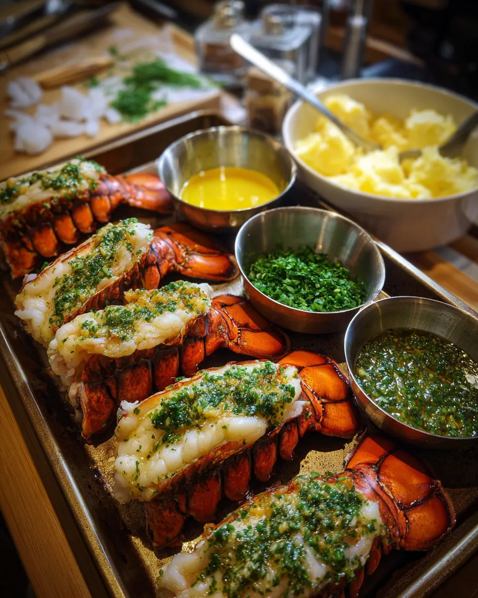 Ingredients for Indulgent Lobster Tail with Herb Butter Sauce: A Decadent Delight