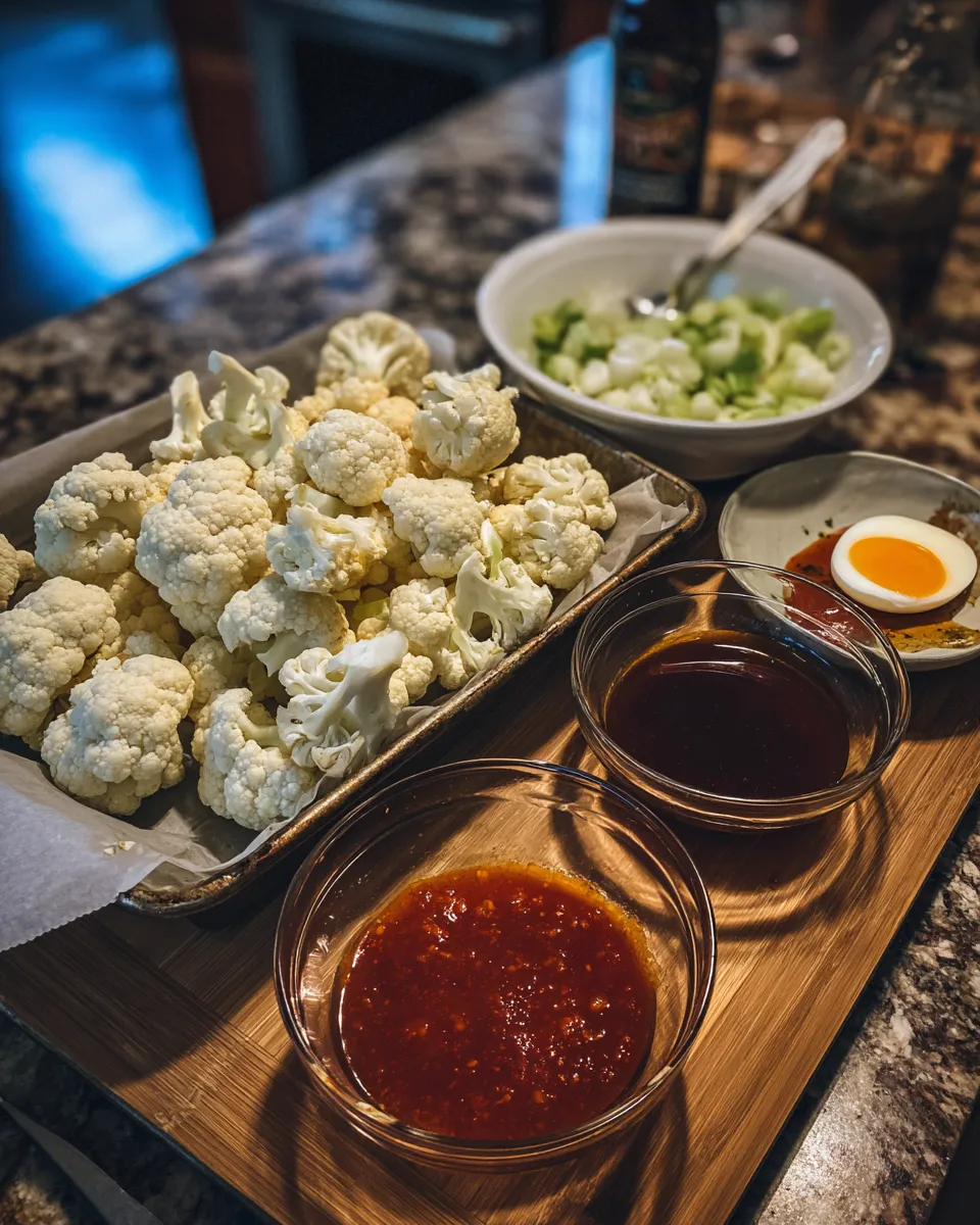 Ingredients for Spicy Maple Sriracha Cauliflower: A Flavor Explosion