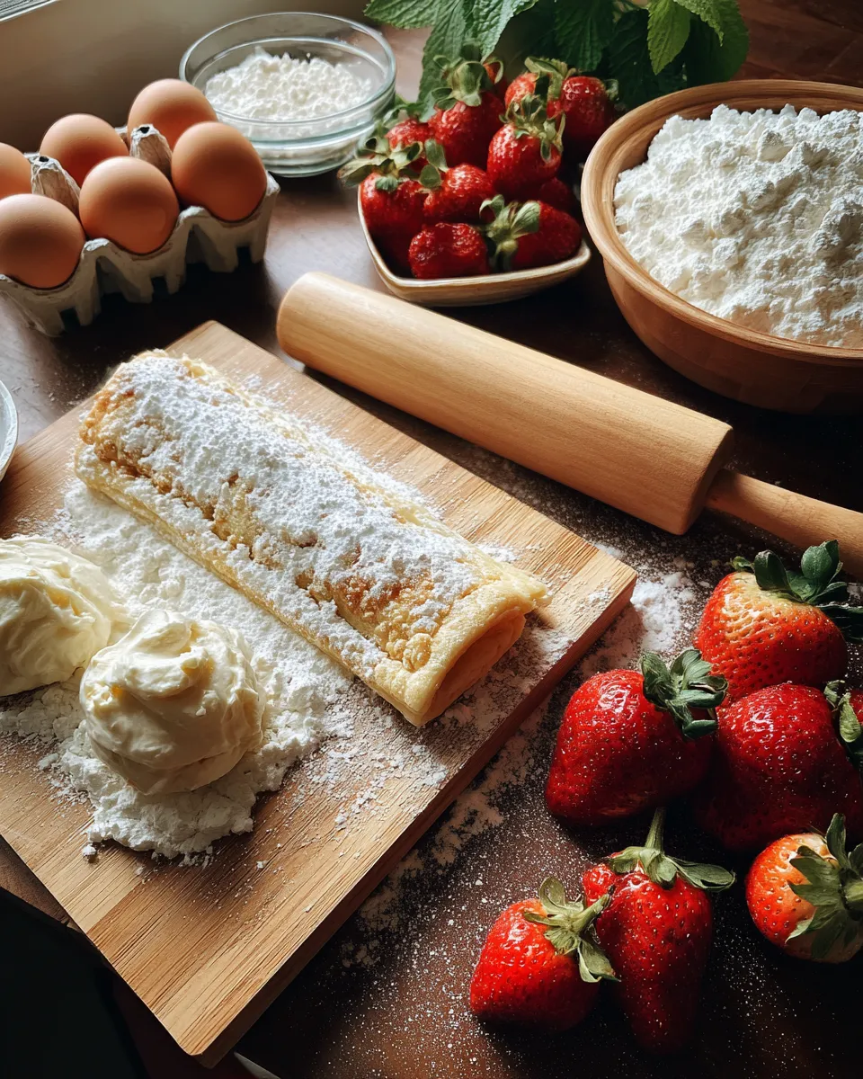 Ingredients for Indulgent Strawberry Cream Cheese Danish Bake: A Sweet Delight