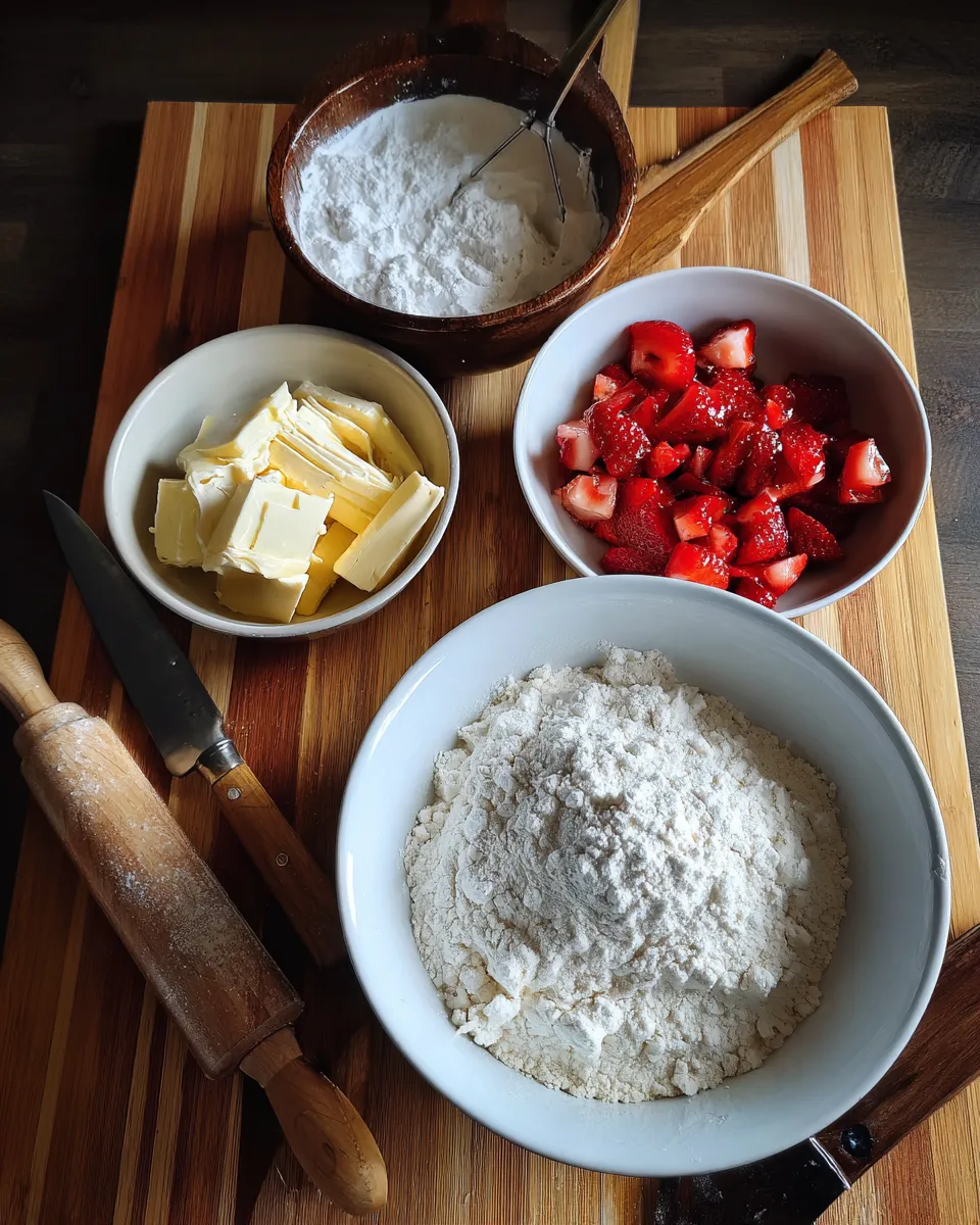 Ingredients for Indulgent Strawberry Shortcake Cheesecake Rolls: A Decadent Delight