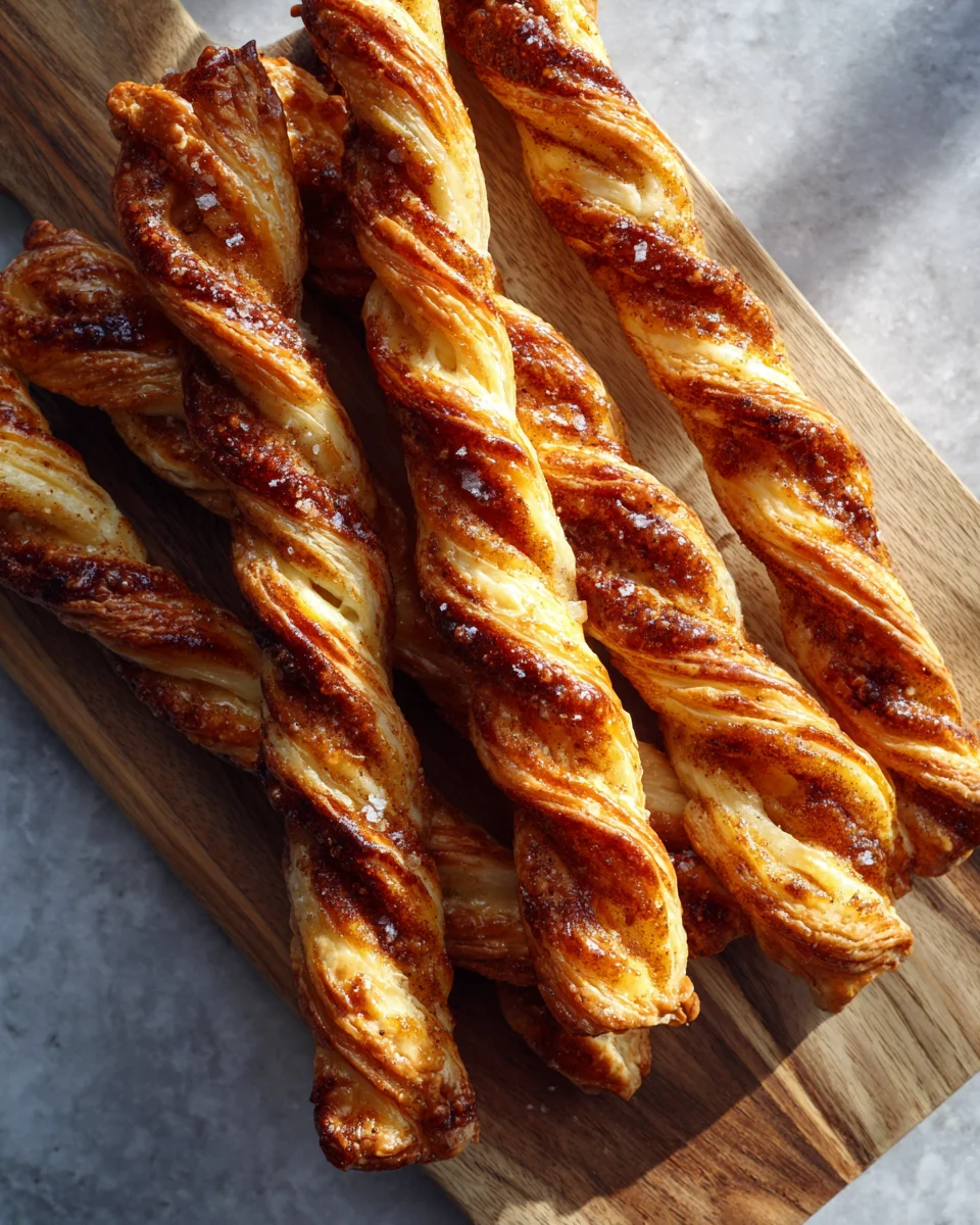 Apple Cinnamon Puff Pastry Twists