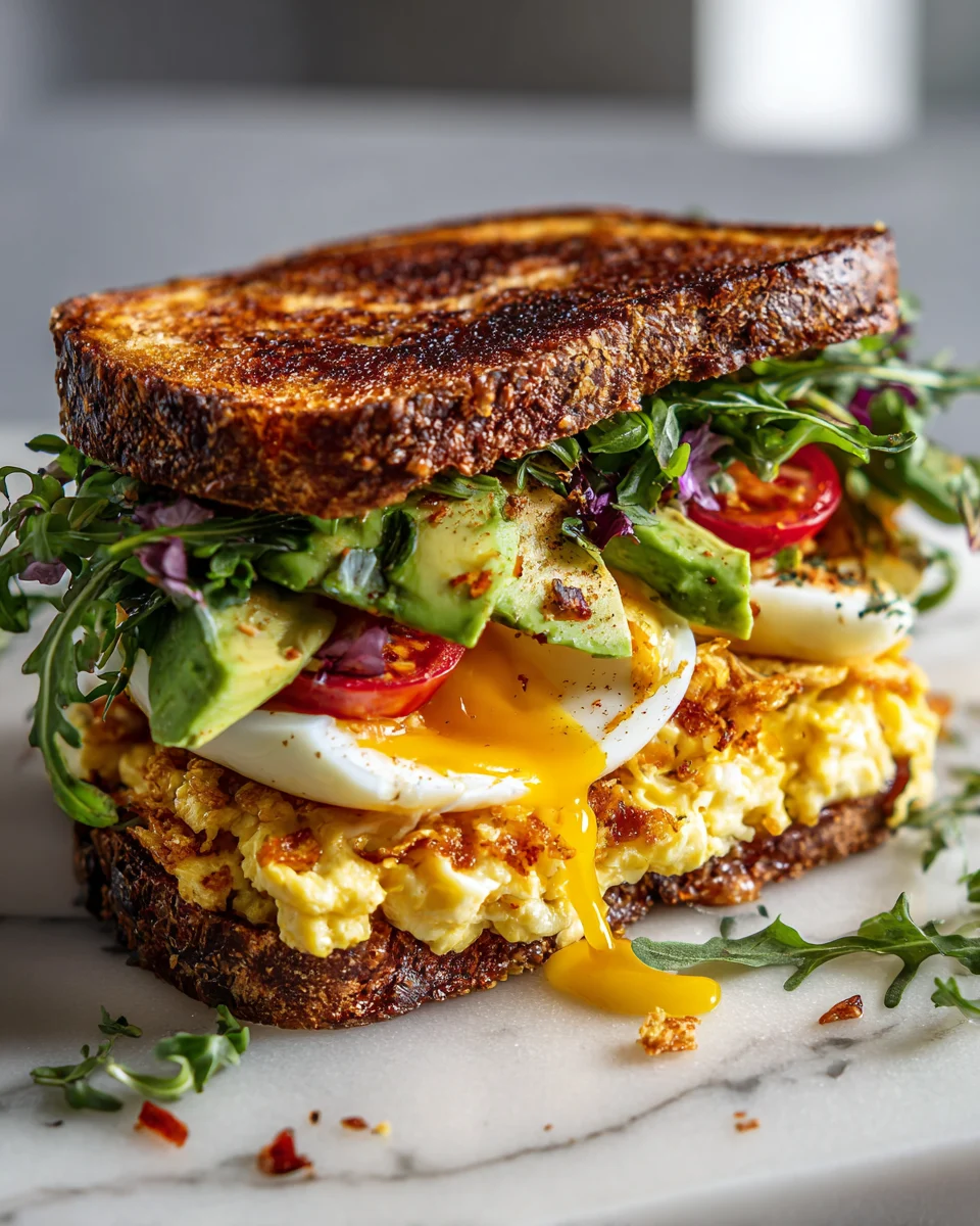 Avocado Egg Crunch Sandwich