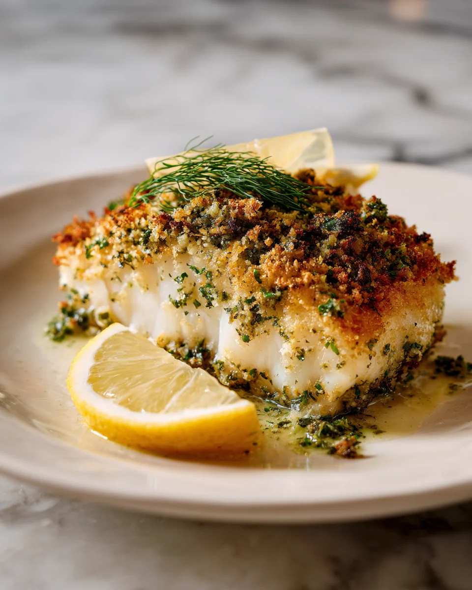 Baked Haddock with Herb Crust