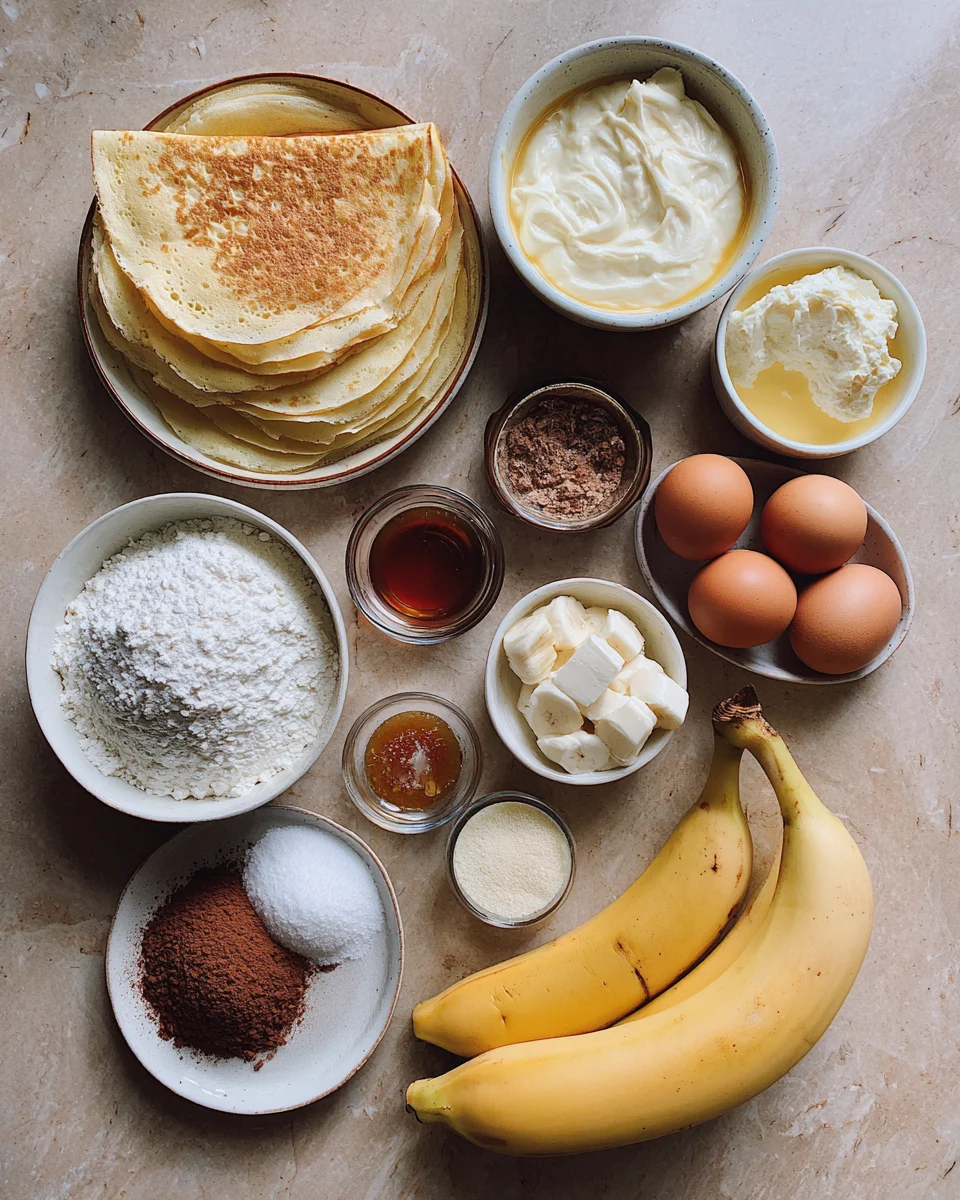 Banana Caramel Stuffed Crepes