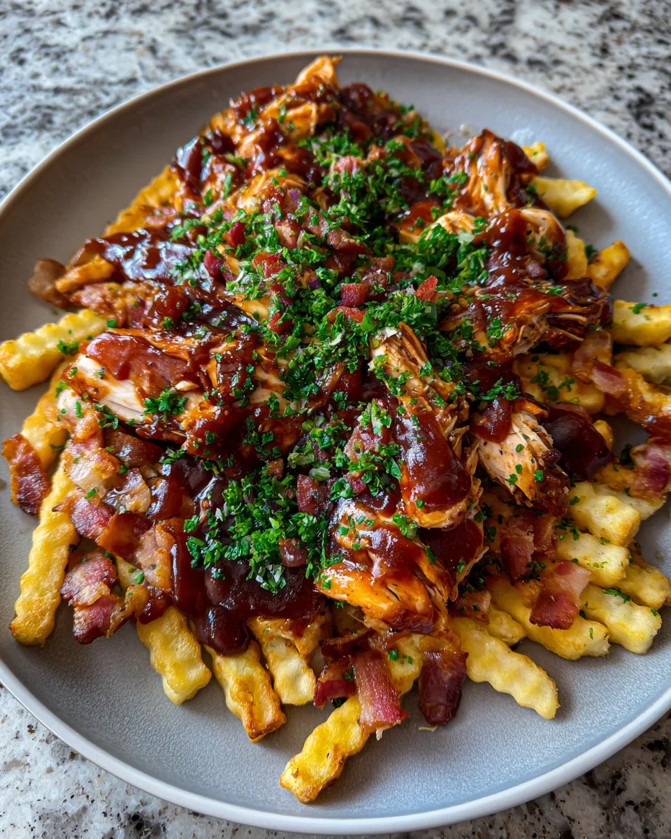 Jenny's BBQ Chicken and Bacon Loaded Fries