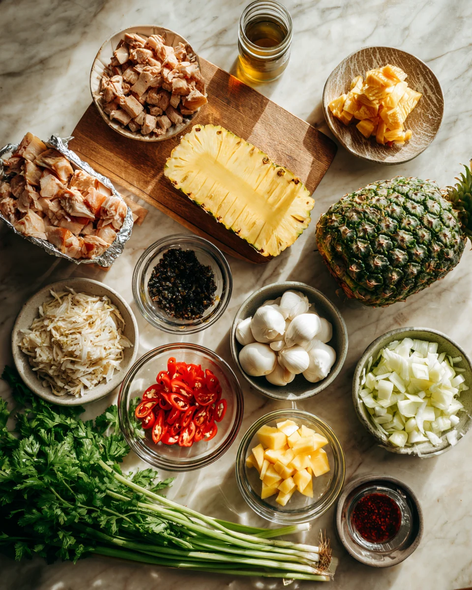 BBQ Pineapple Chicken Foil Packets