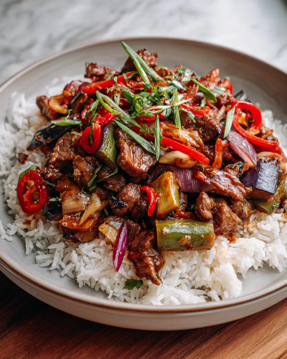 Beef and Eggplant Stir Fry