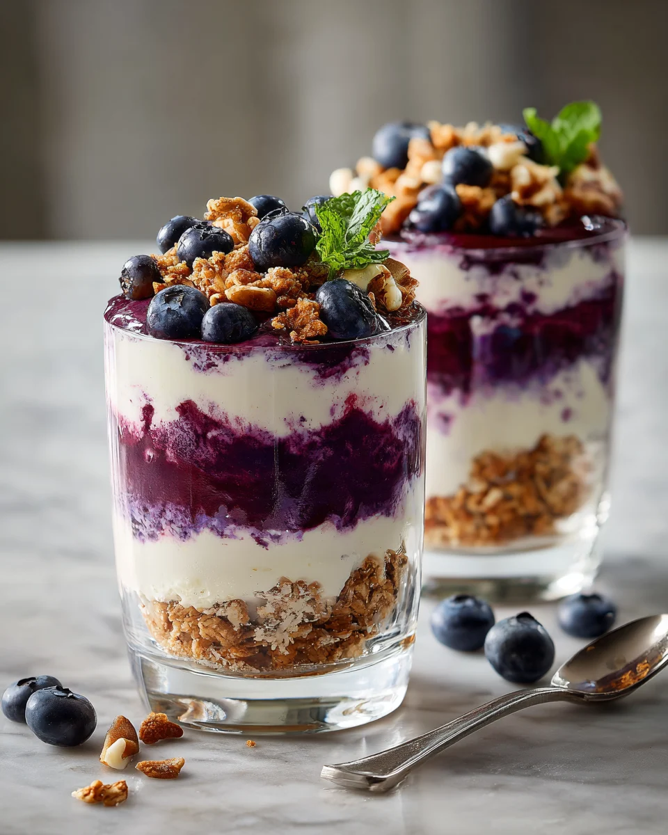Blueberry Cheesecake Parfaits