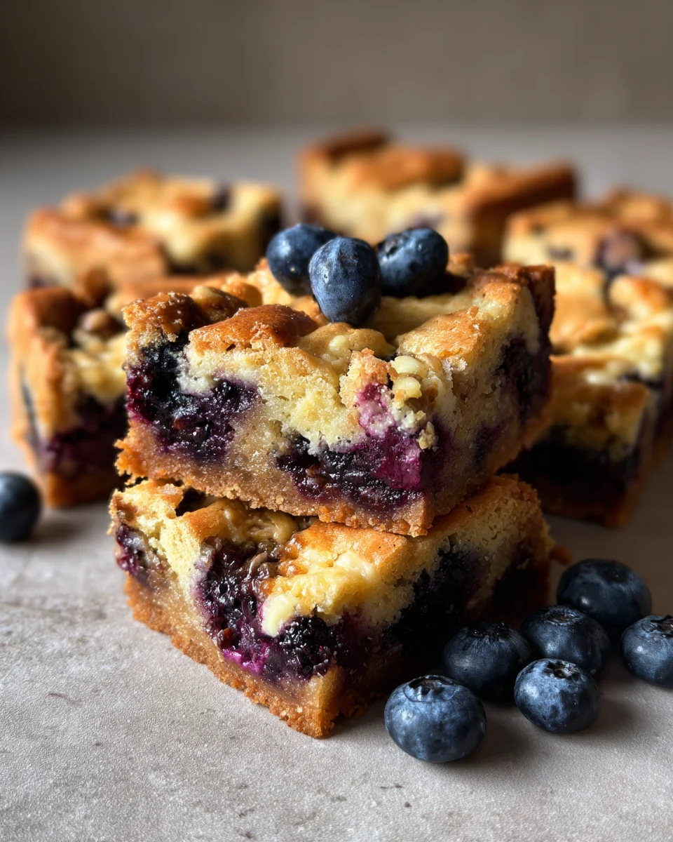 Deliciously Decadent: Blueberry White Chocolate Blondies