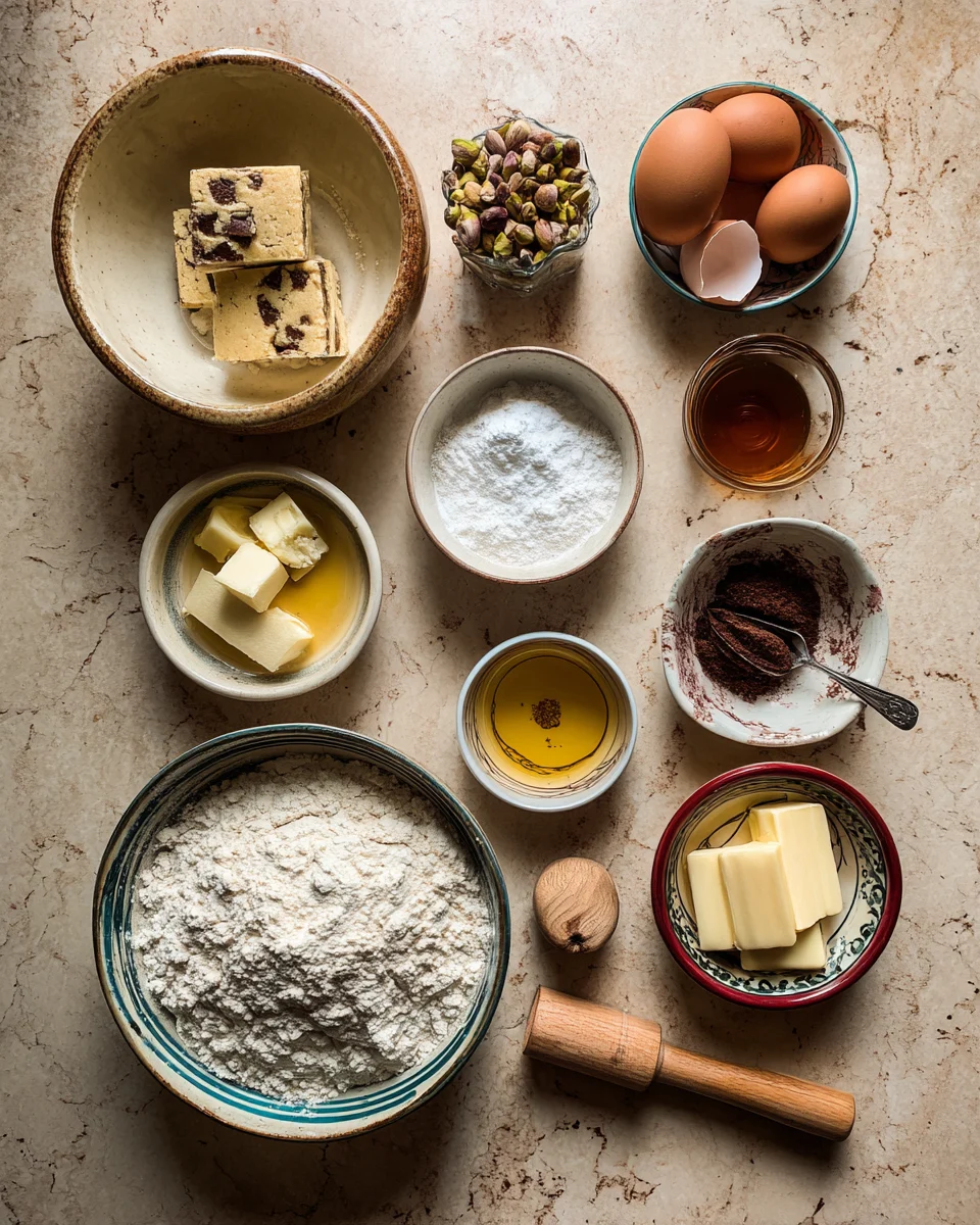 Brown Butter Pistachio Cookie Bars