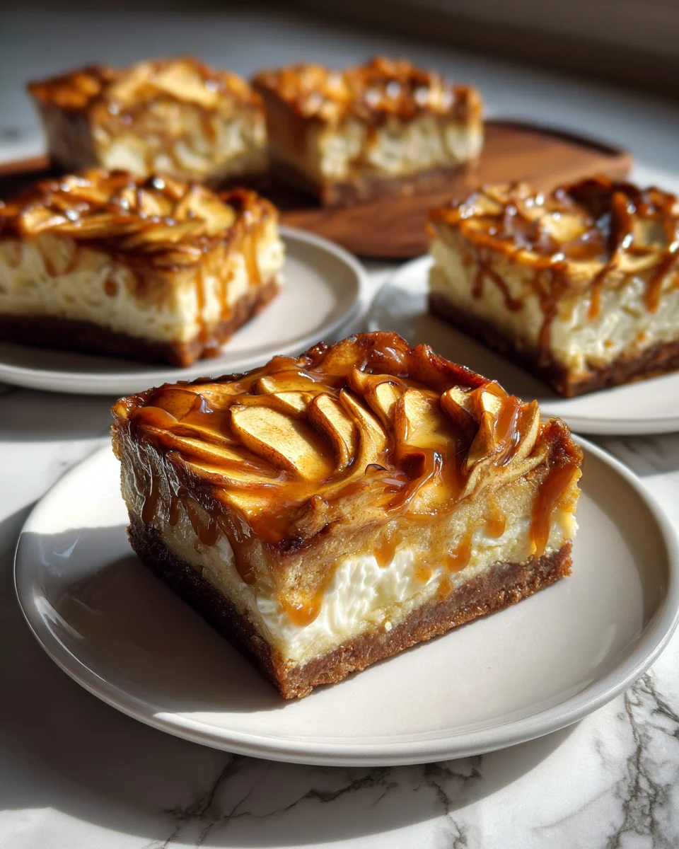 Caramel Apple Cheesecake Bars Recipe