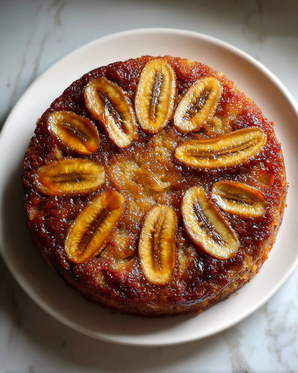 Caramel Banana Upside Down Cake: A Sweet Delight