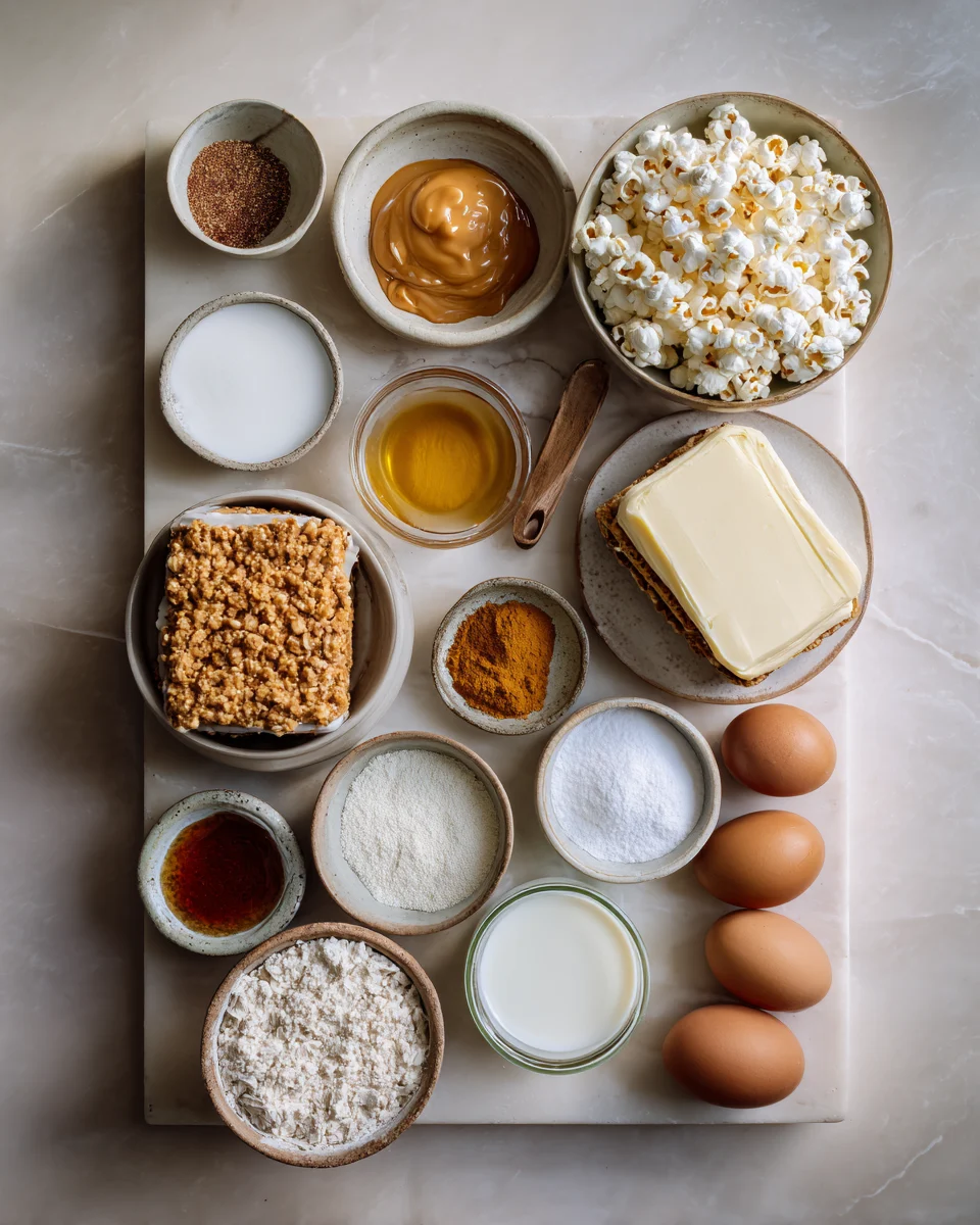 Caramel Popcorn Ice Cream Sandwiches