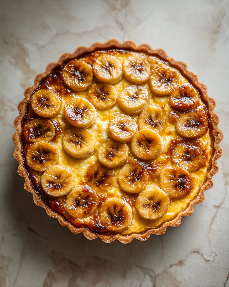 Caramelized Banana Custard Tart