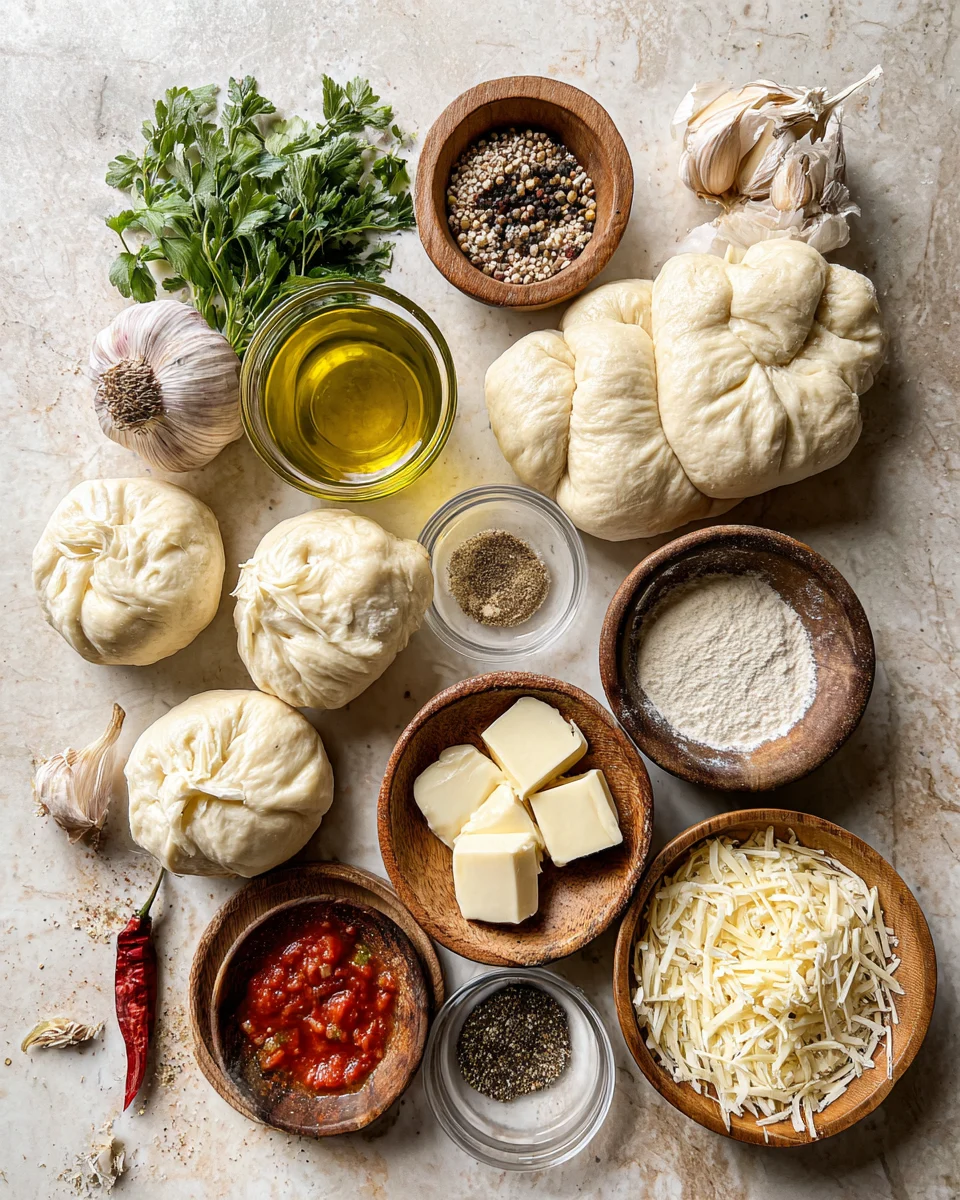 Cheesy Stuffed Garlic Knot Bombs
